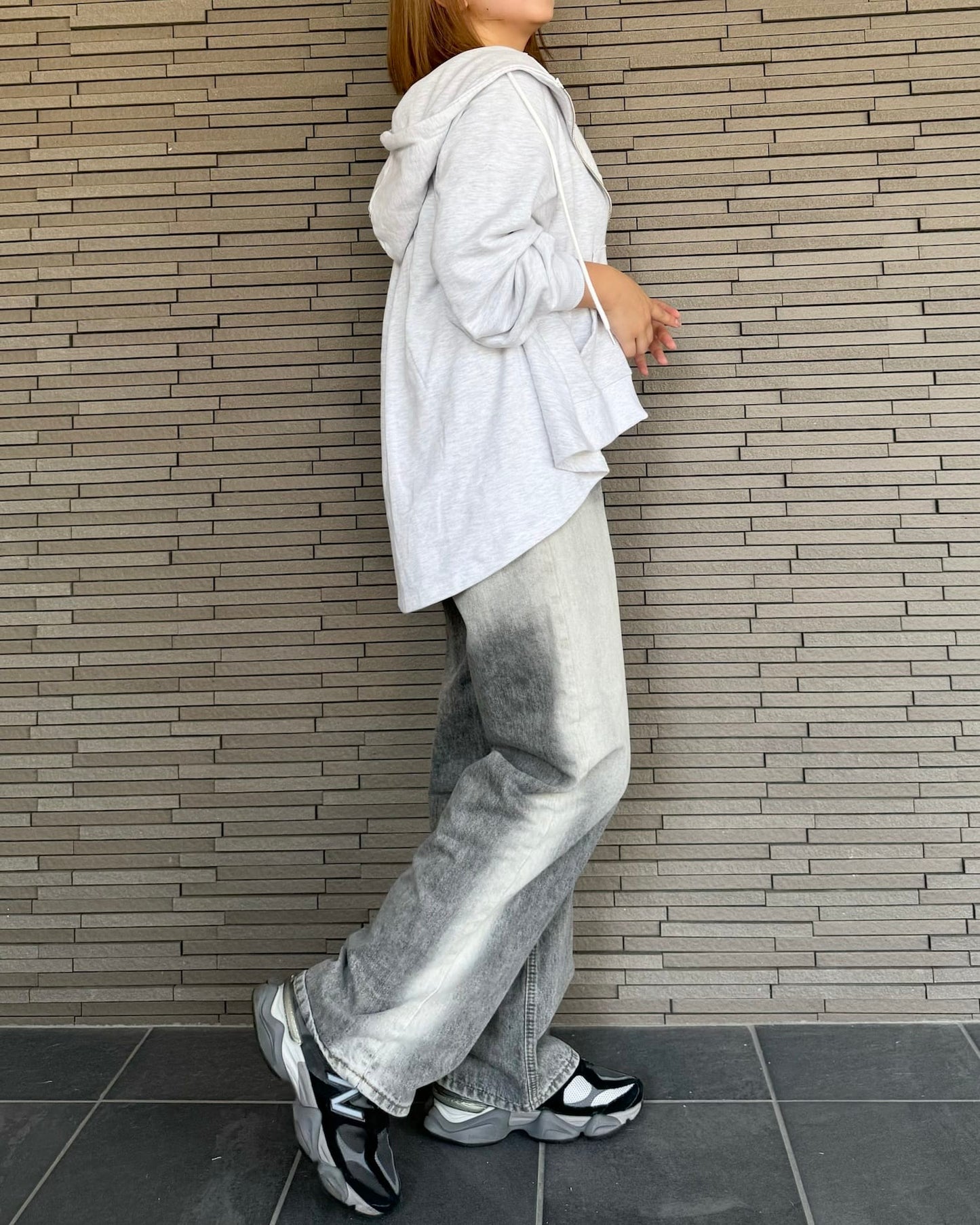 デザインジップパーカー