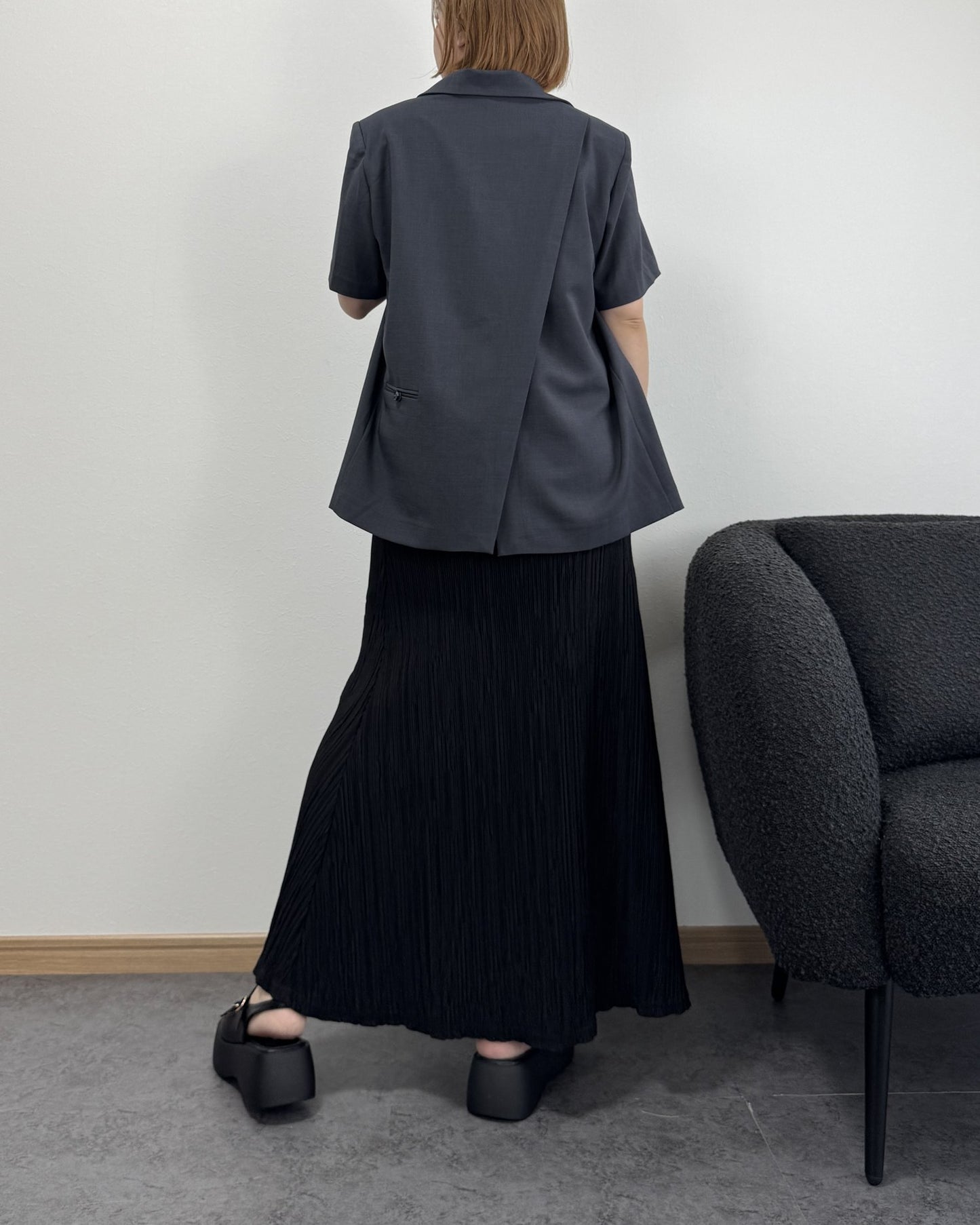 バックスリットリラックスジャケット