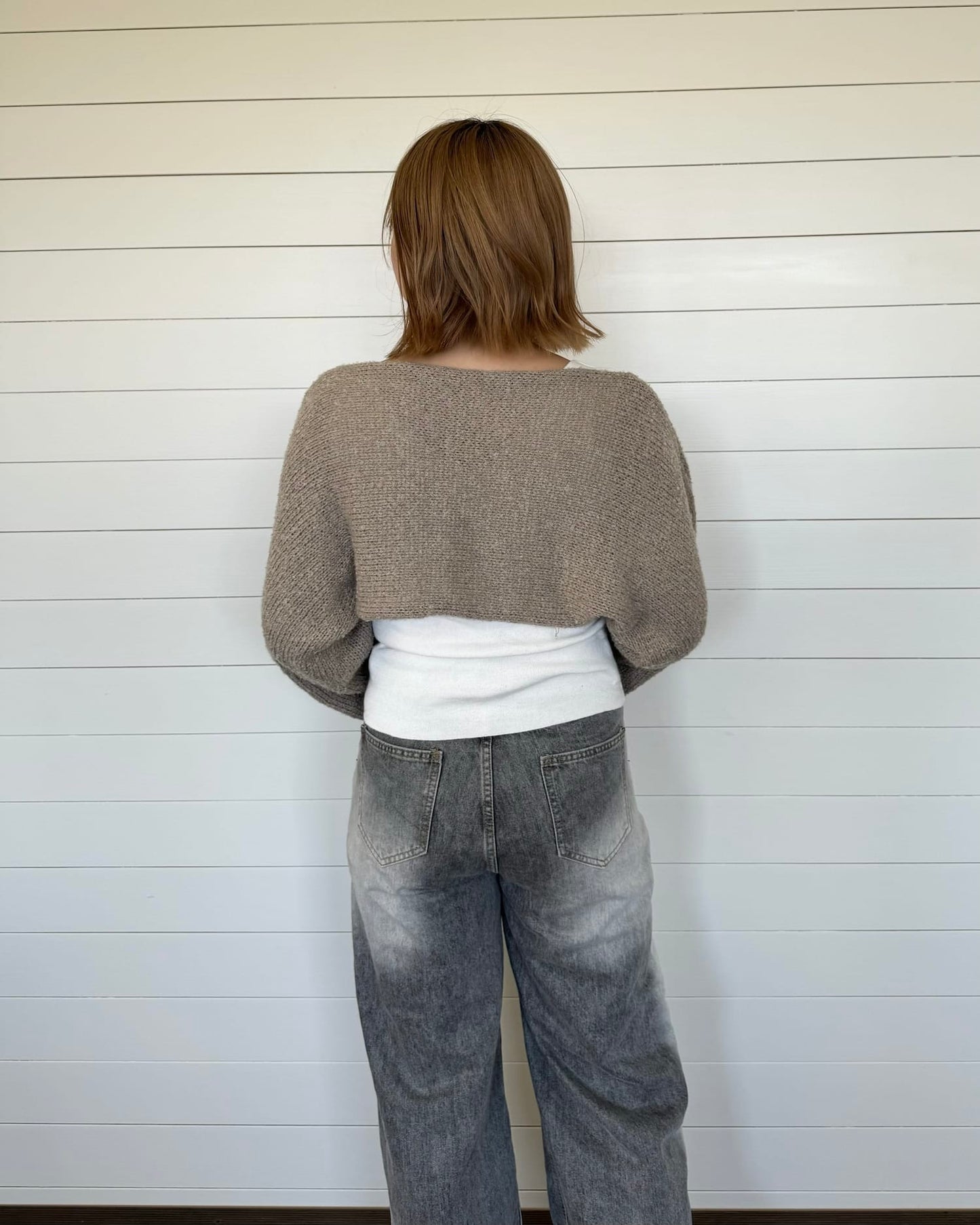 ニットショートボレロ