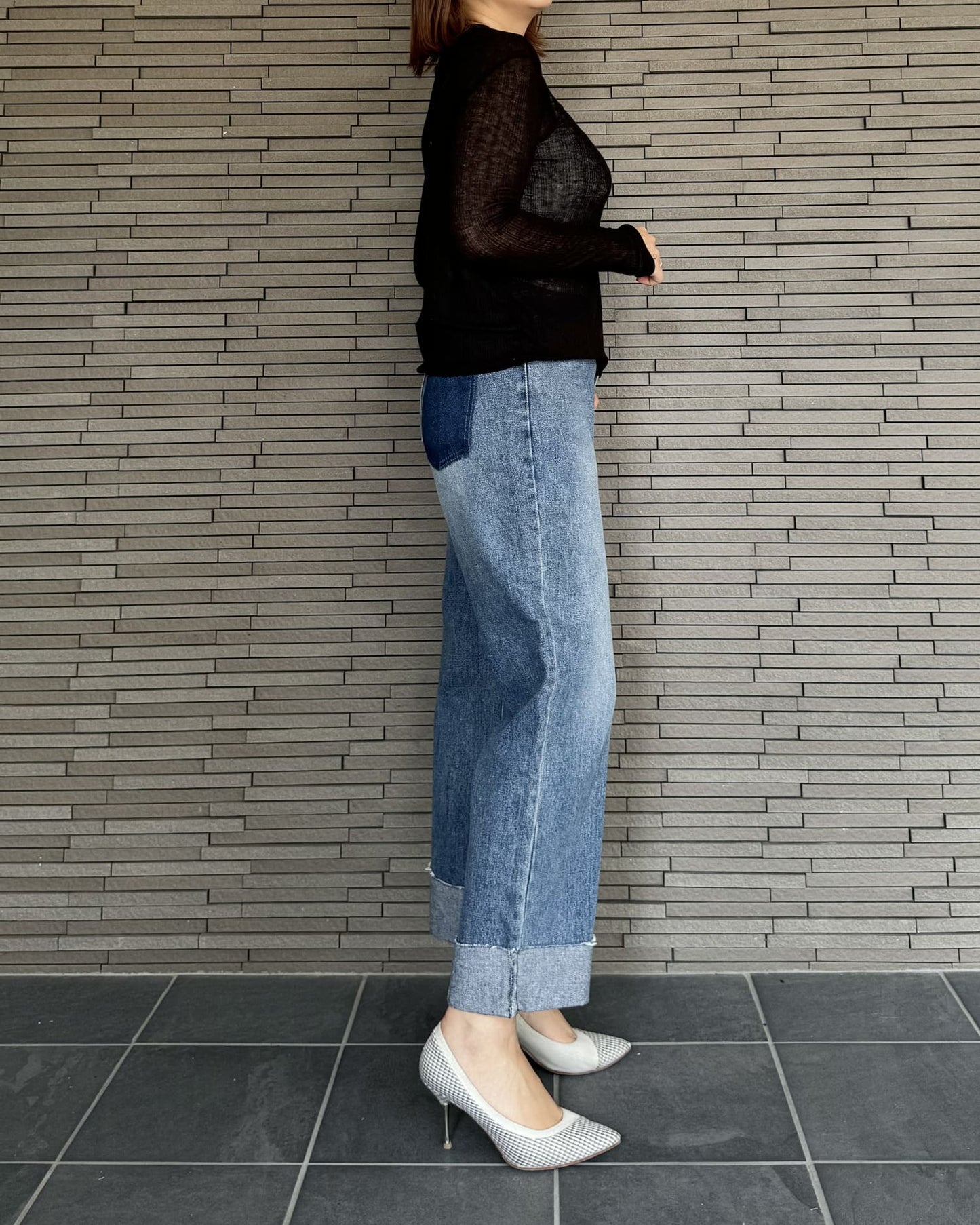 リブシアーマルチカットソー