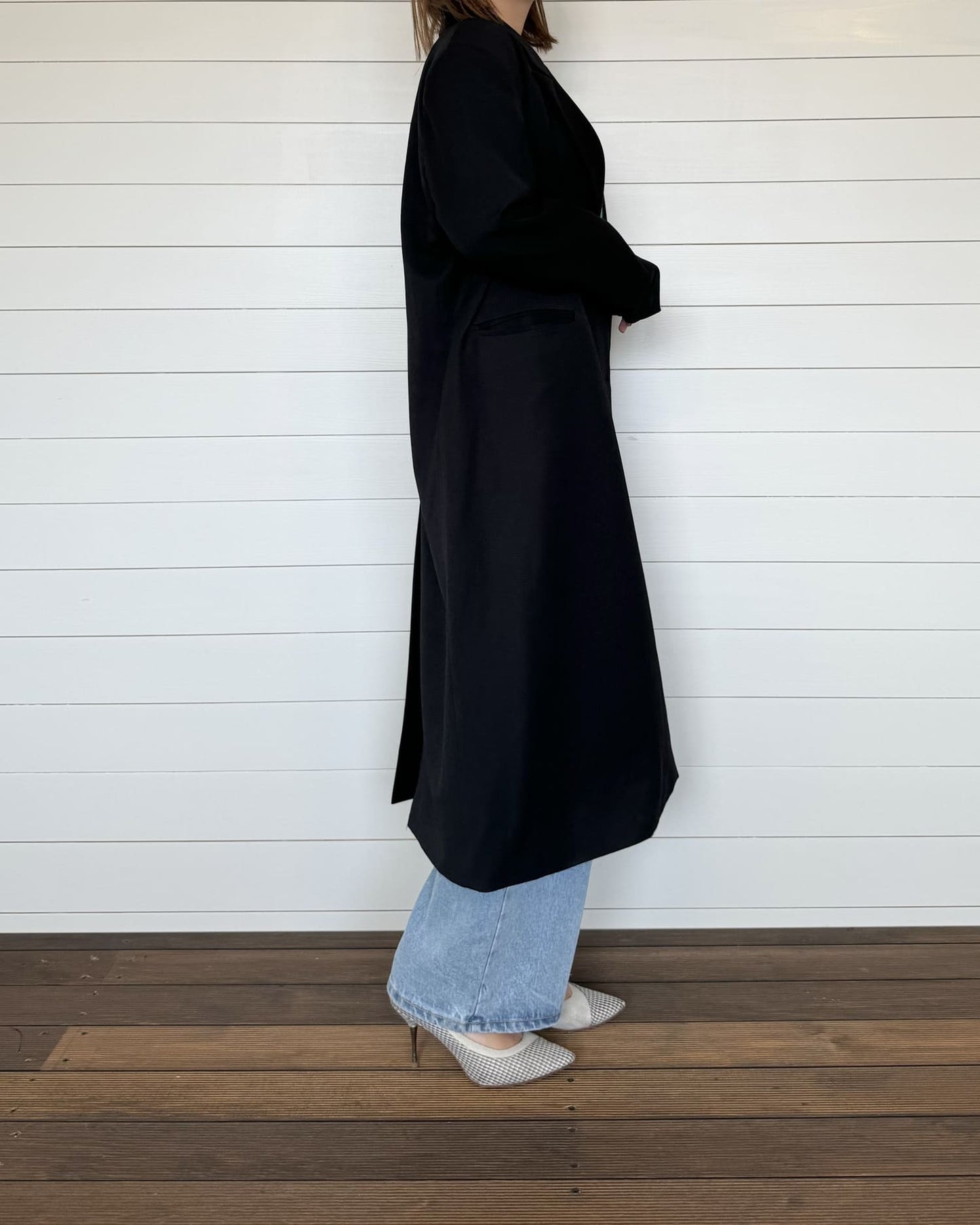 美シルエットロングコート