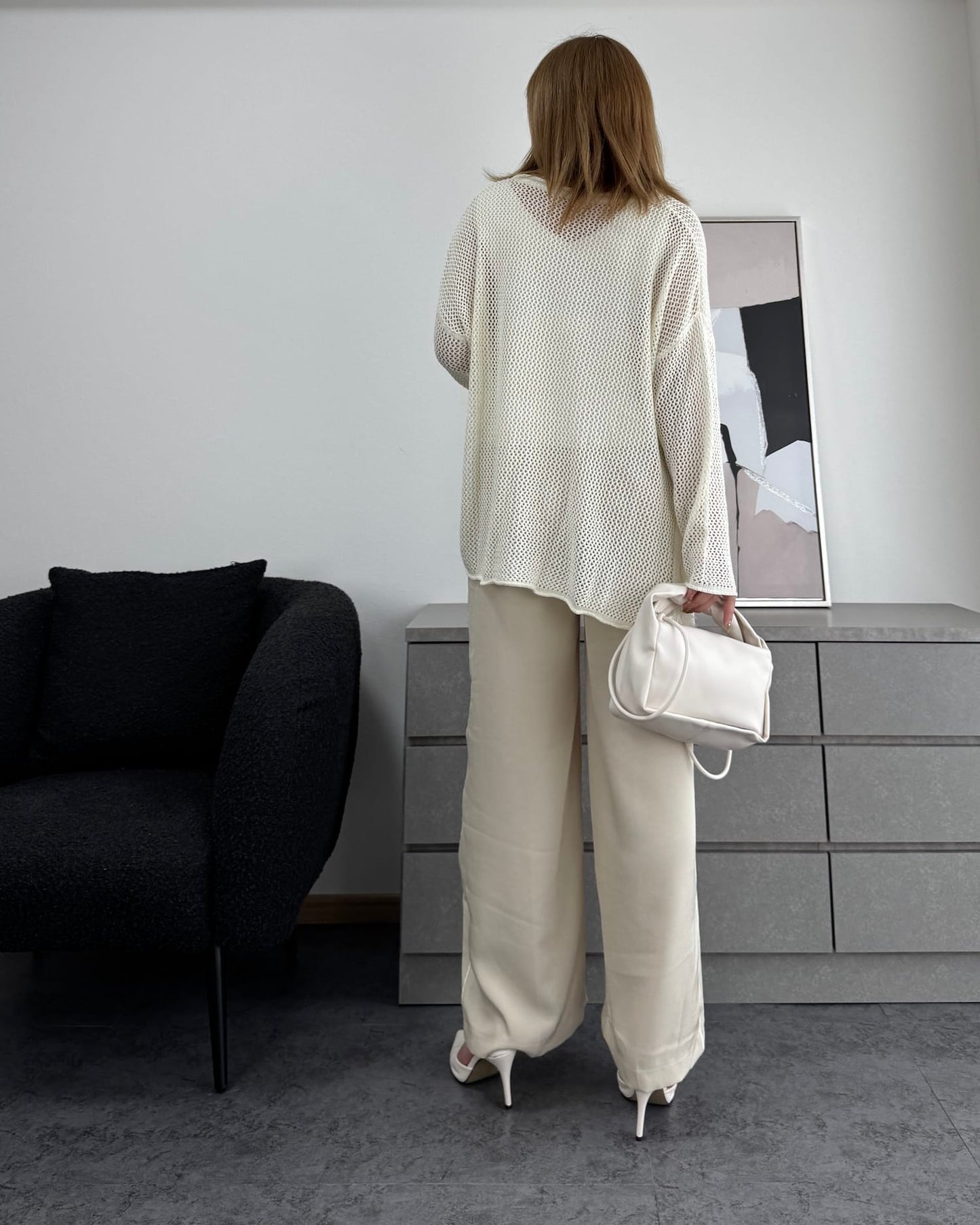 メッシュフリンジトップス