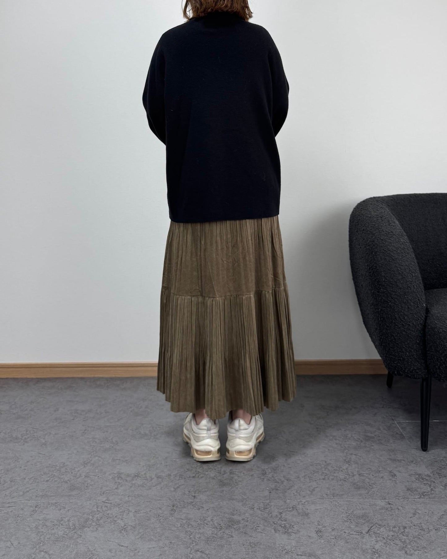 ベロア風ロングスカート