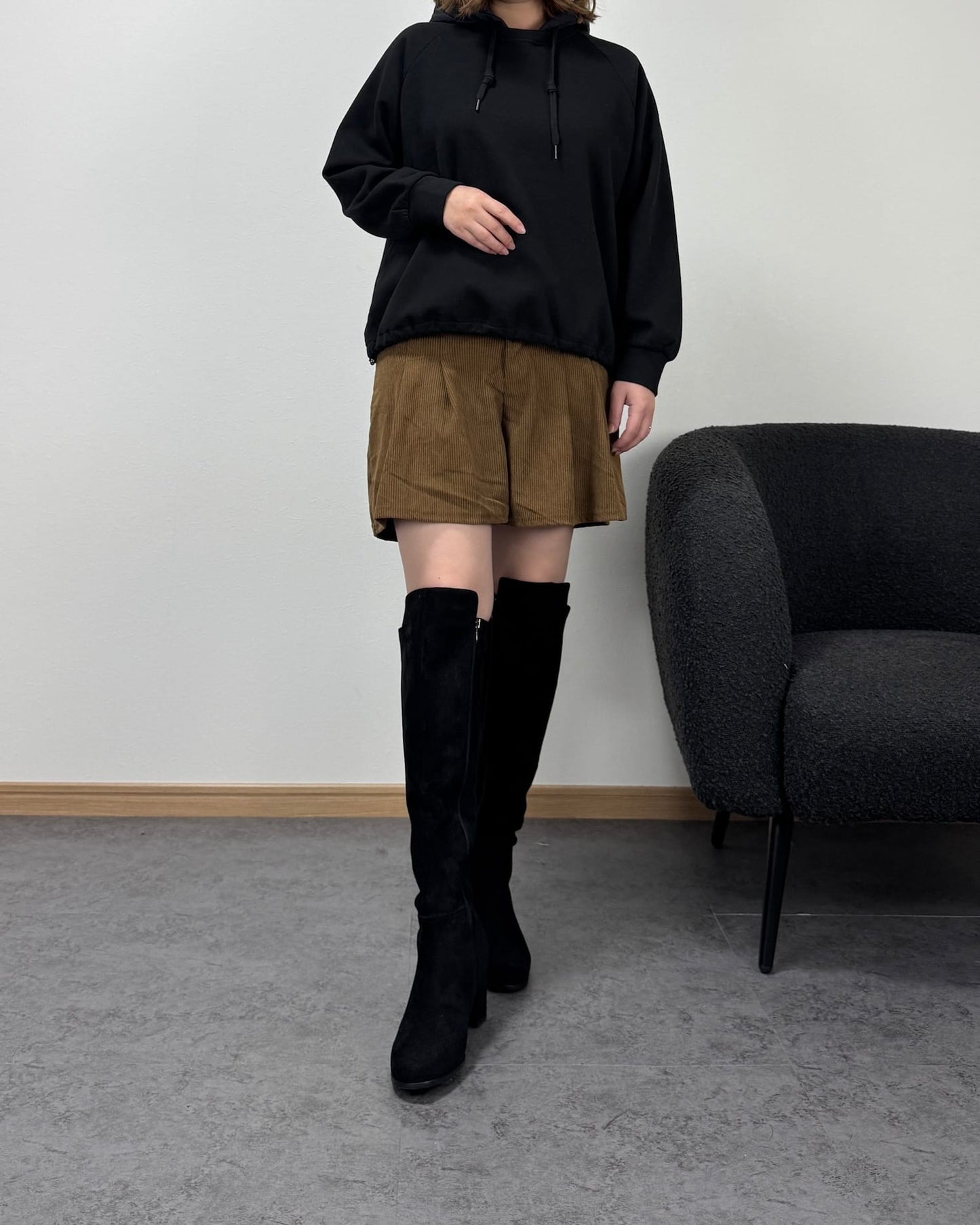 コーデュロイタックショートパンツ【O.W-beside-】