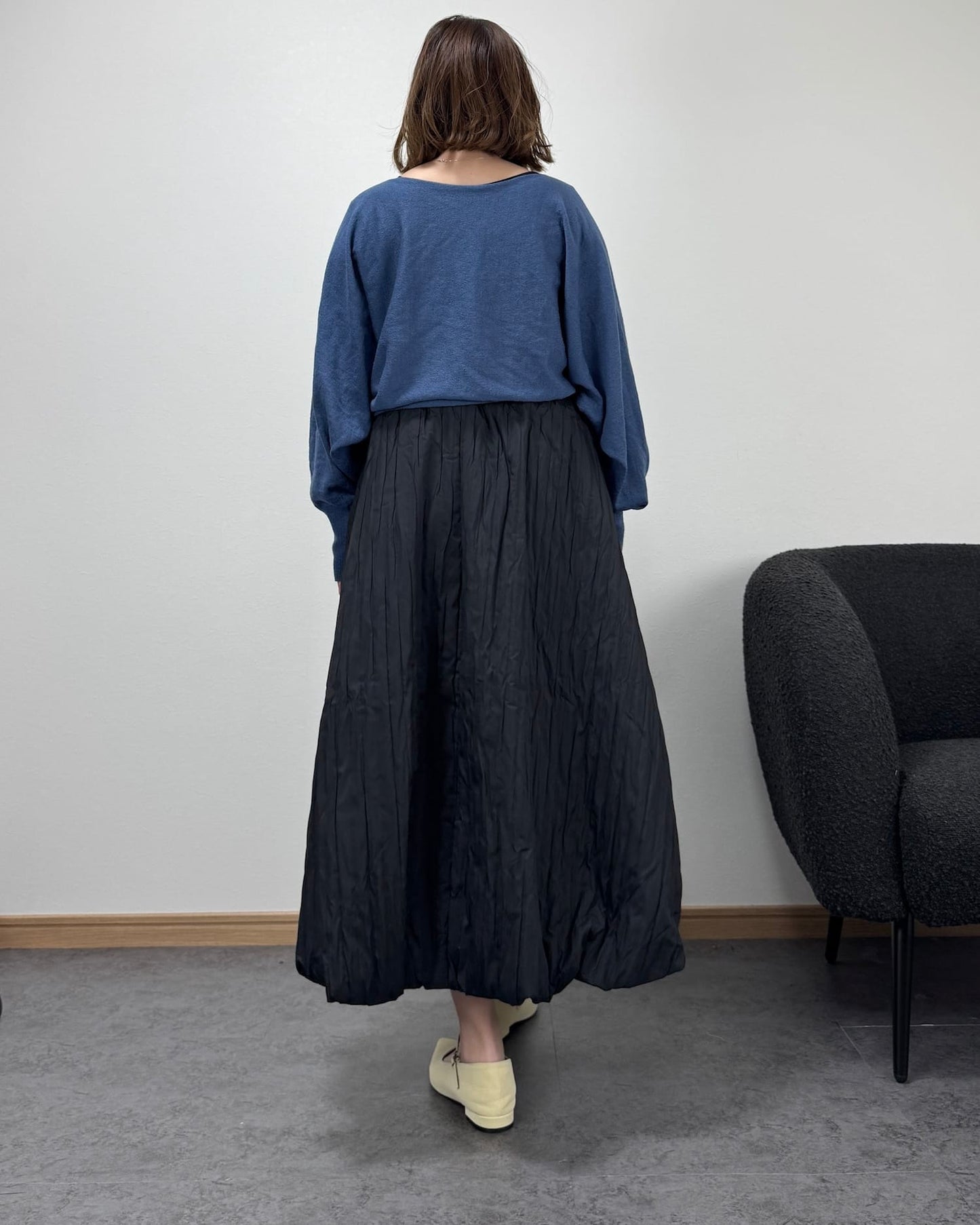 ダウン風バルーンナイロンスカート