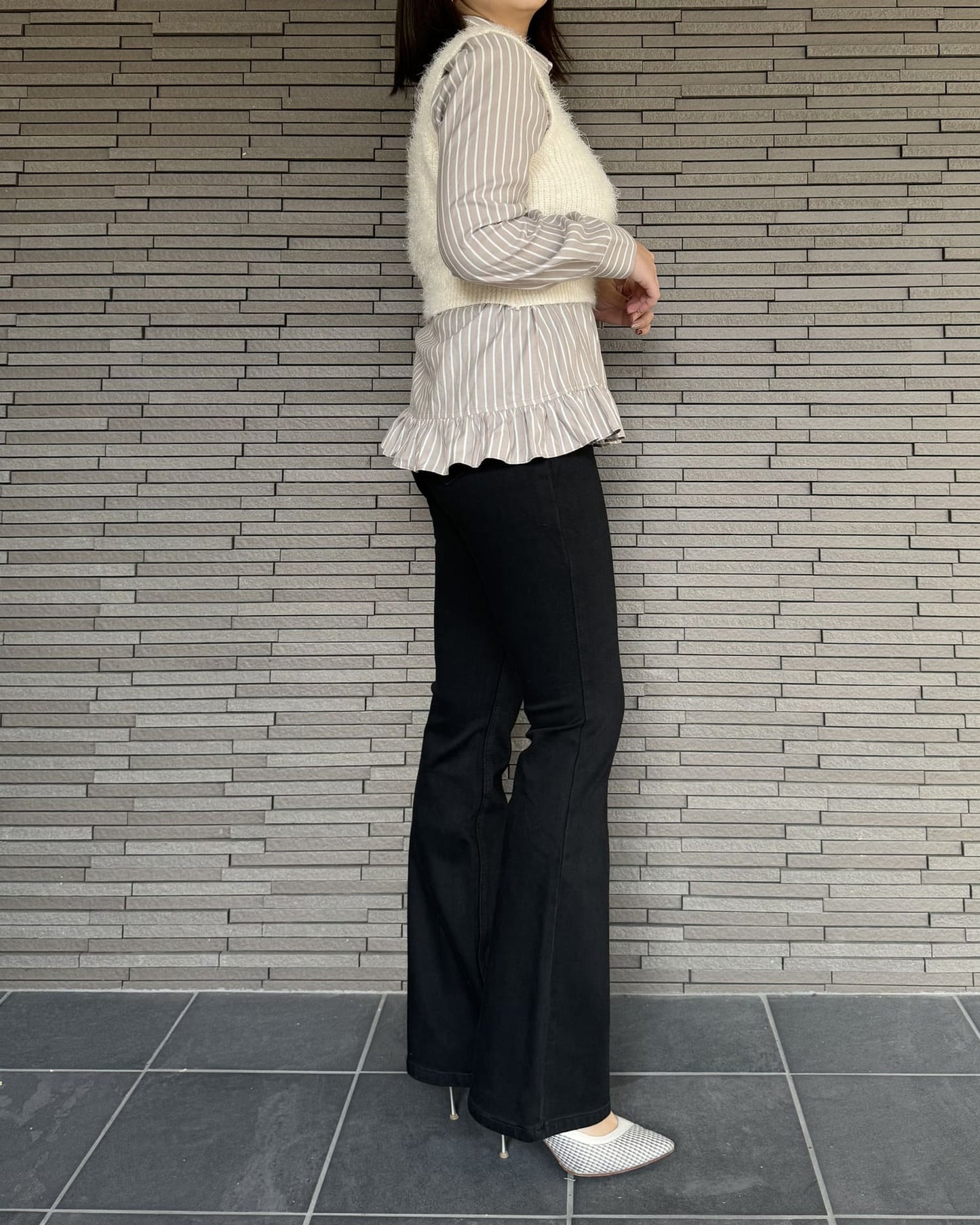 クロップドニットビスチェ