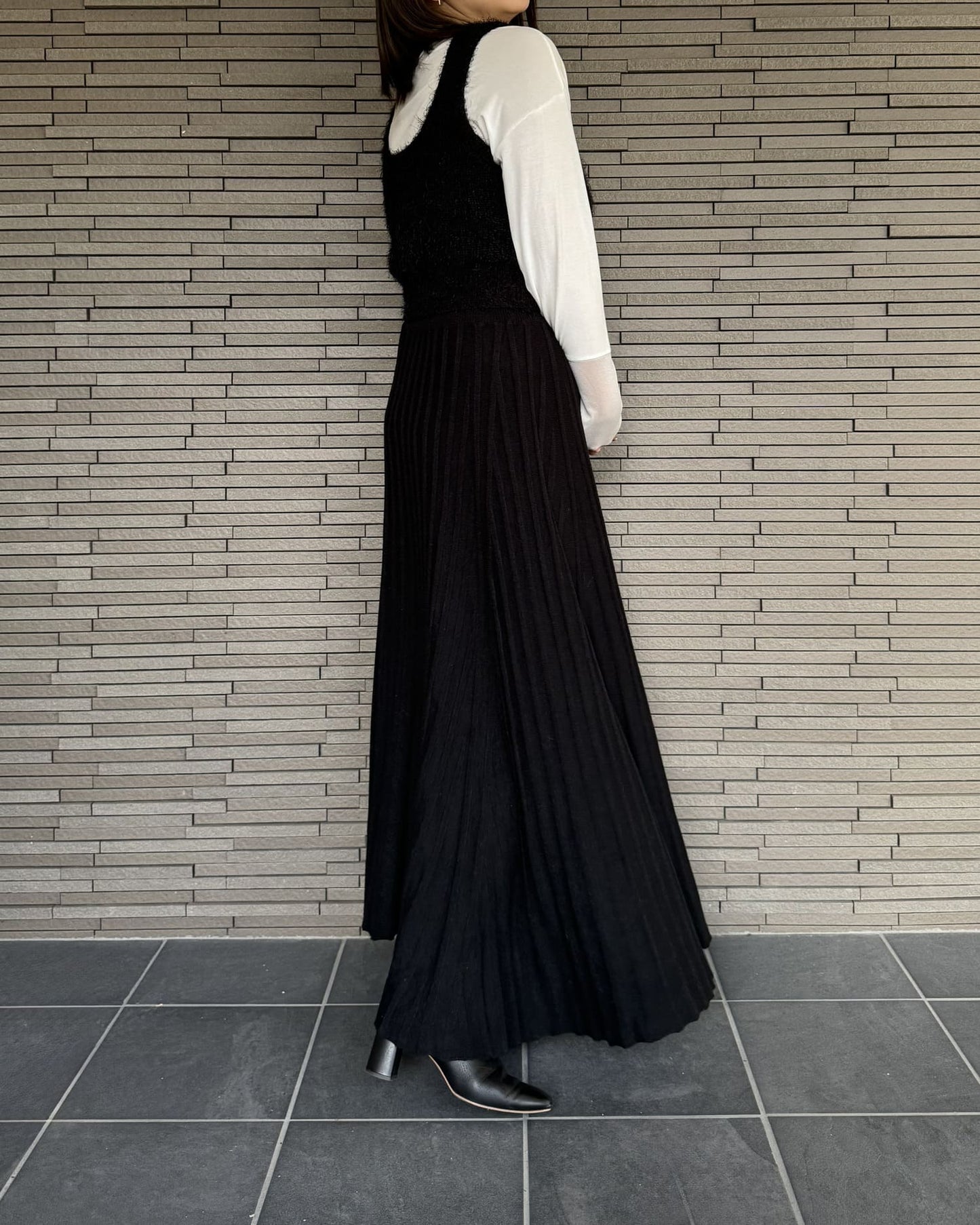 クロップドニットビスチェ