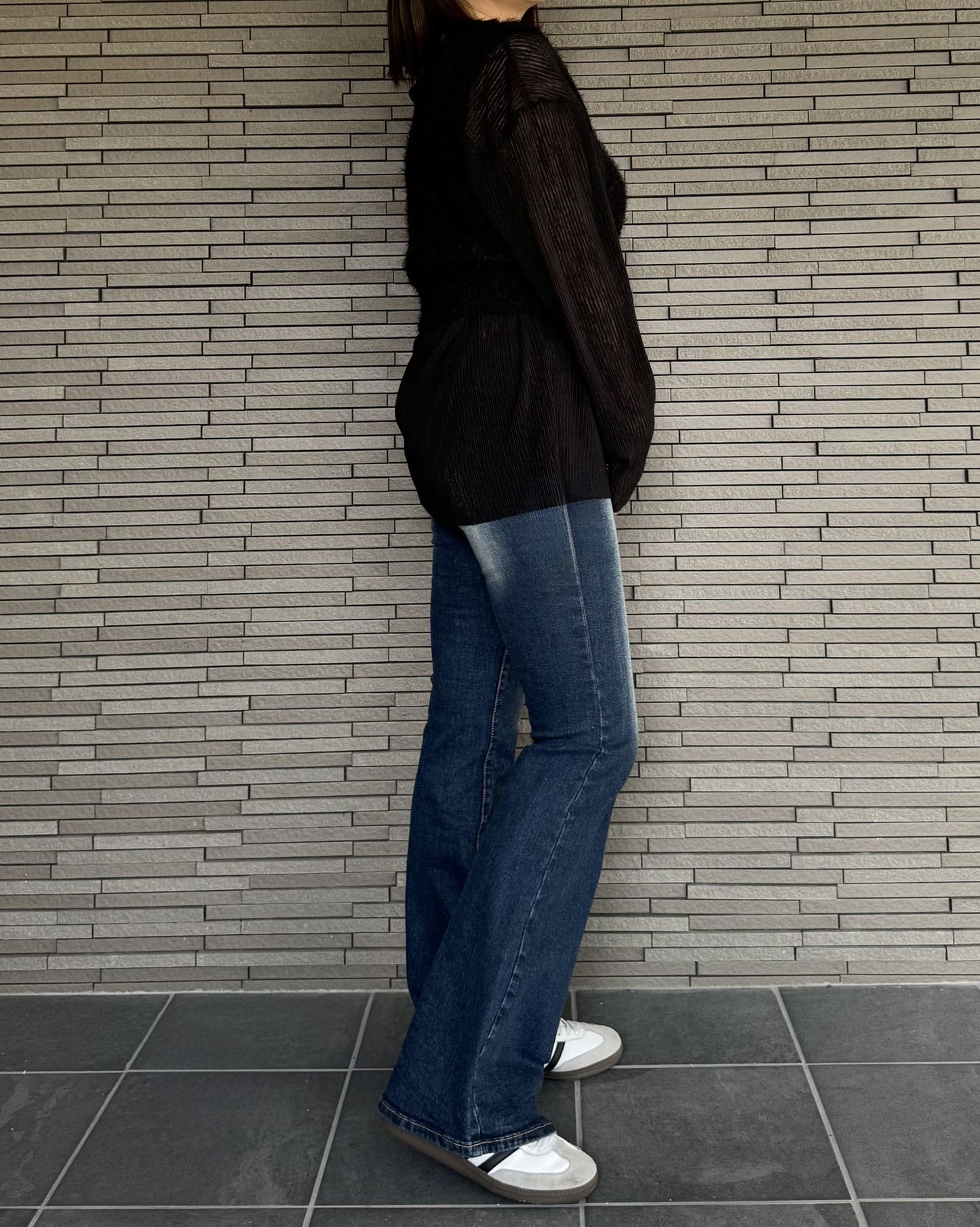 クロップドニットビスチェ