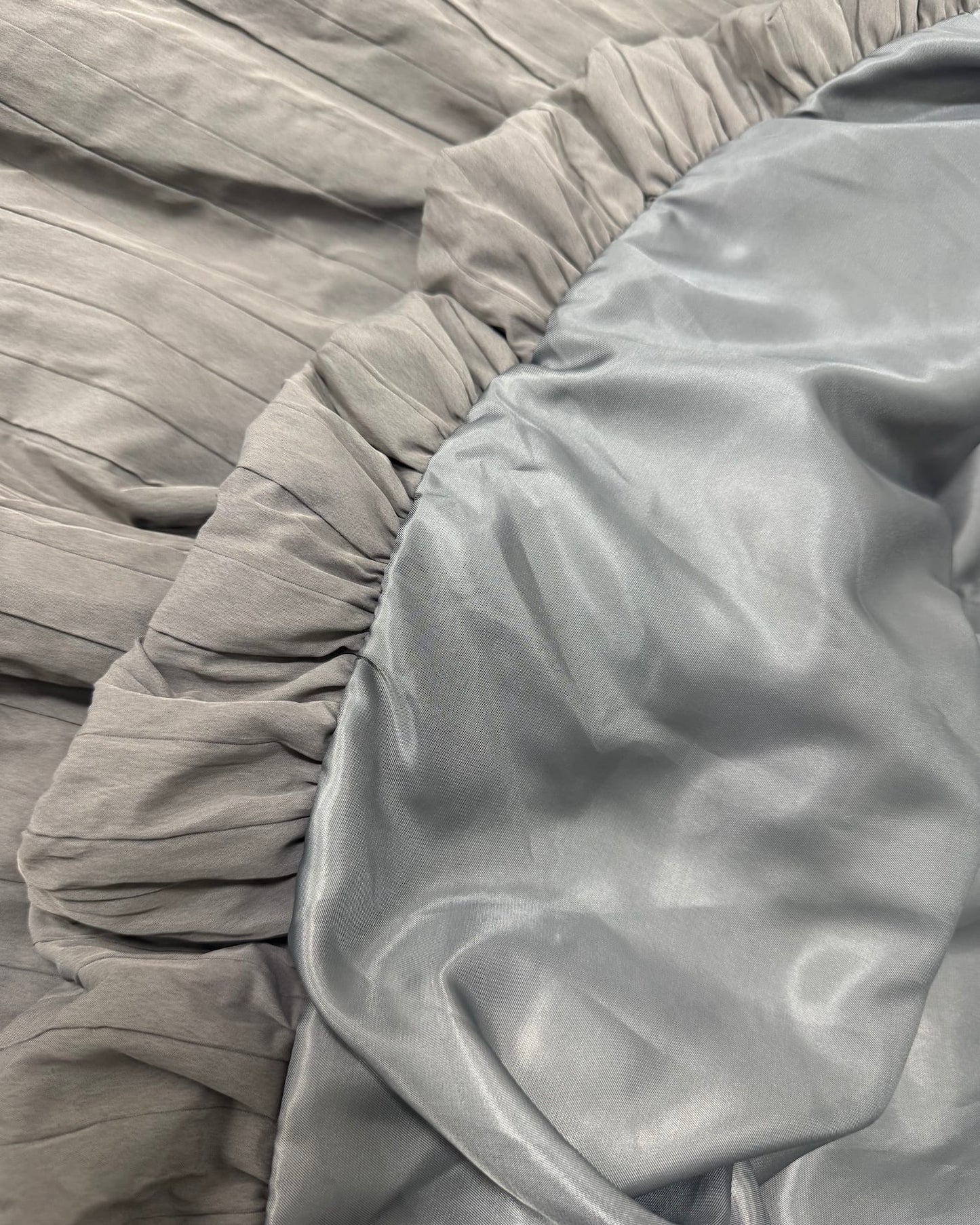 ダウン風バルーンナイロンスカート