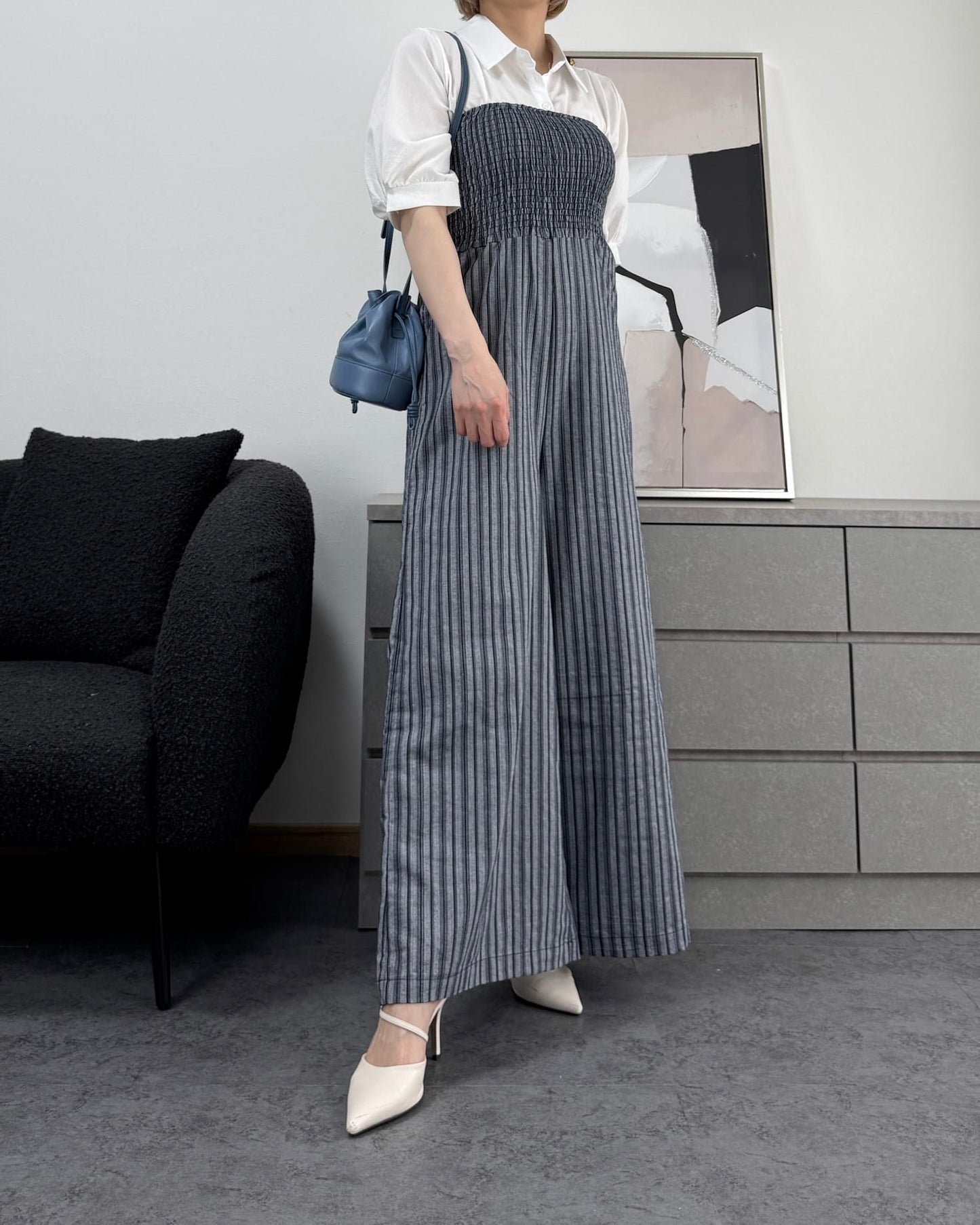 ストライプベアオールインワン