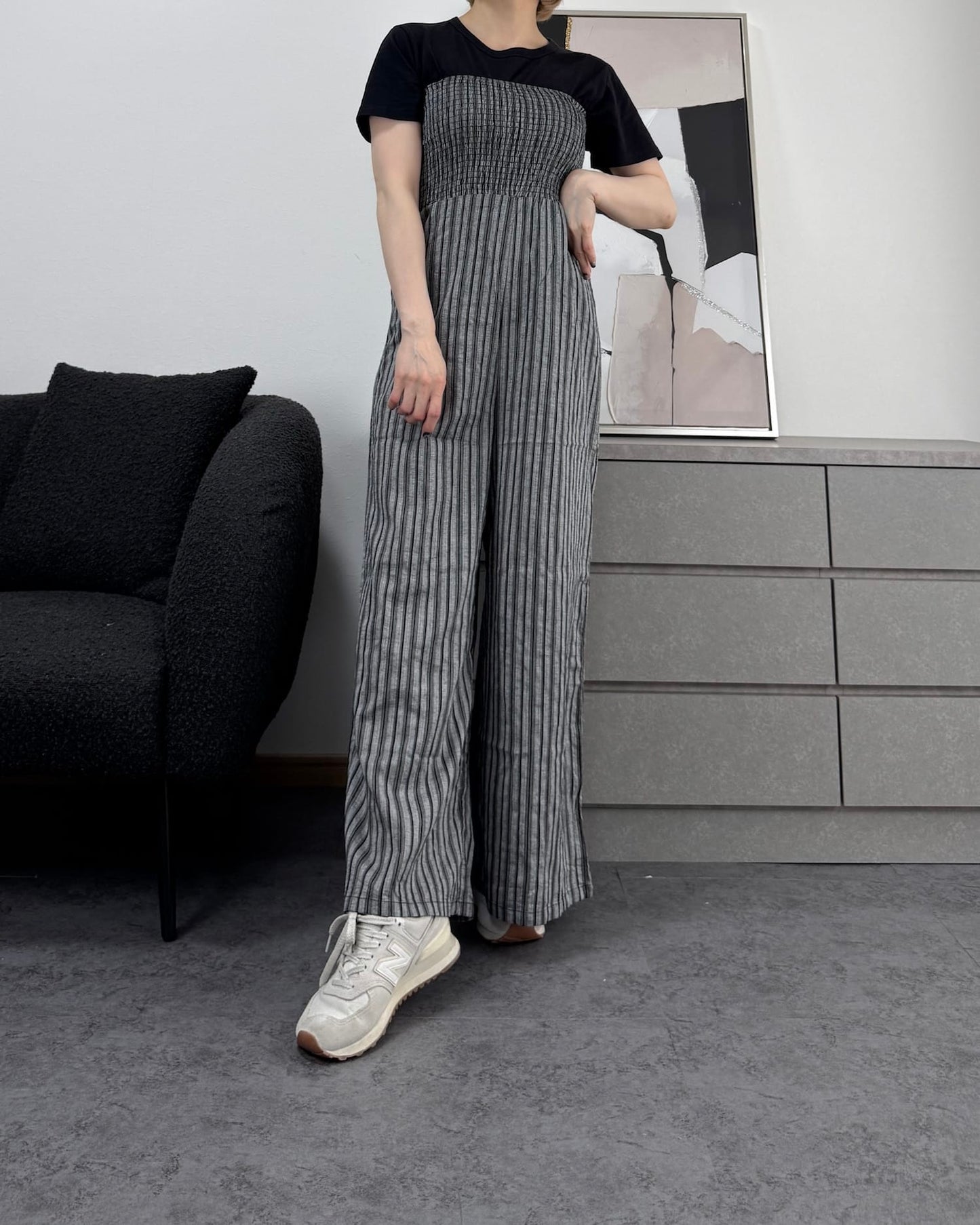 ストライプベアオールインワン