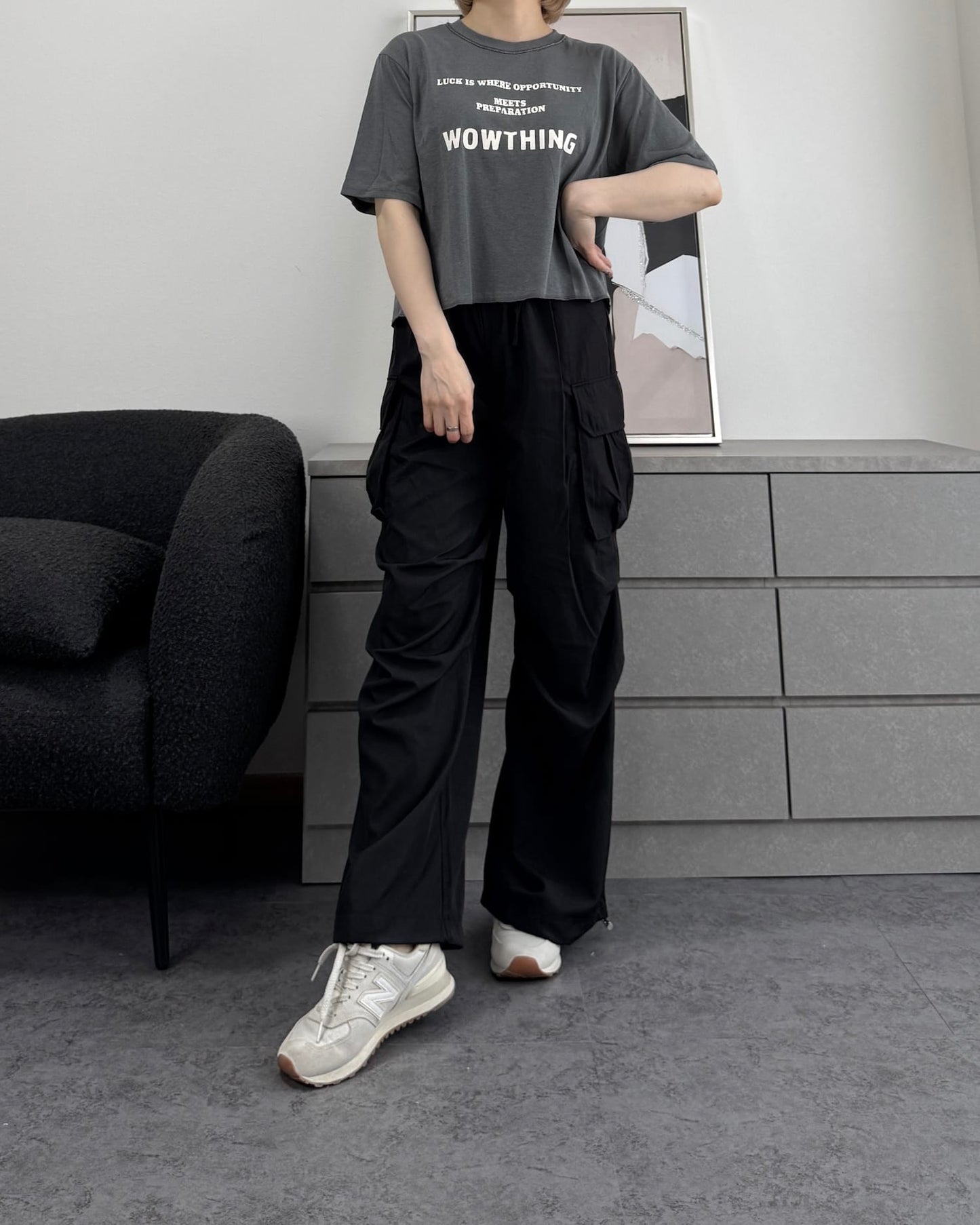 ヴィンテージ風クロップドTシャツ