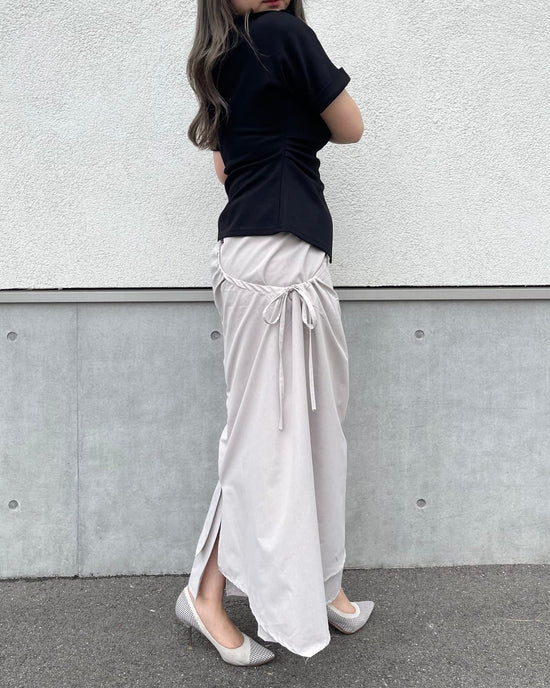 アシメシャーリーングスカート