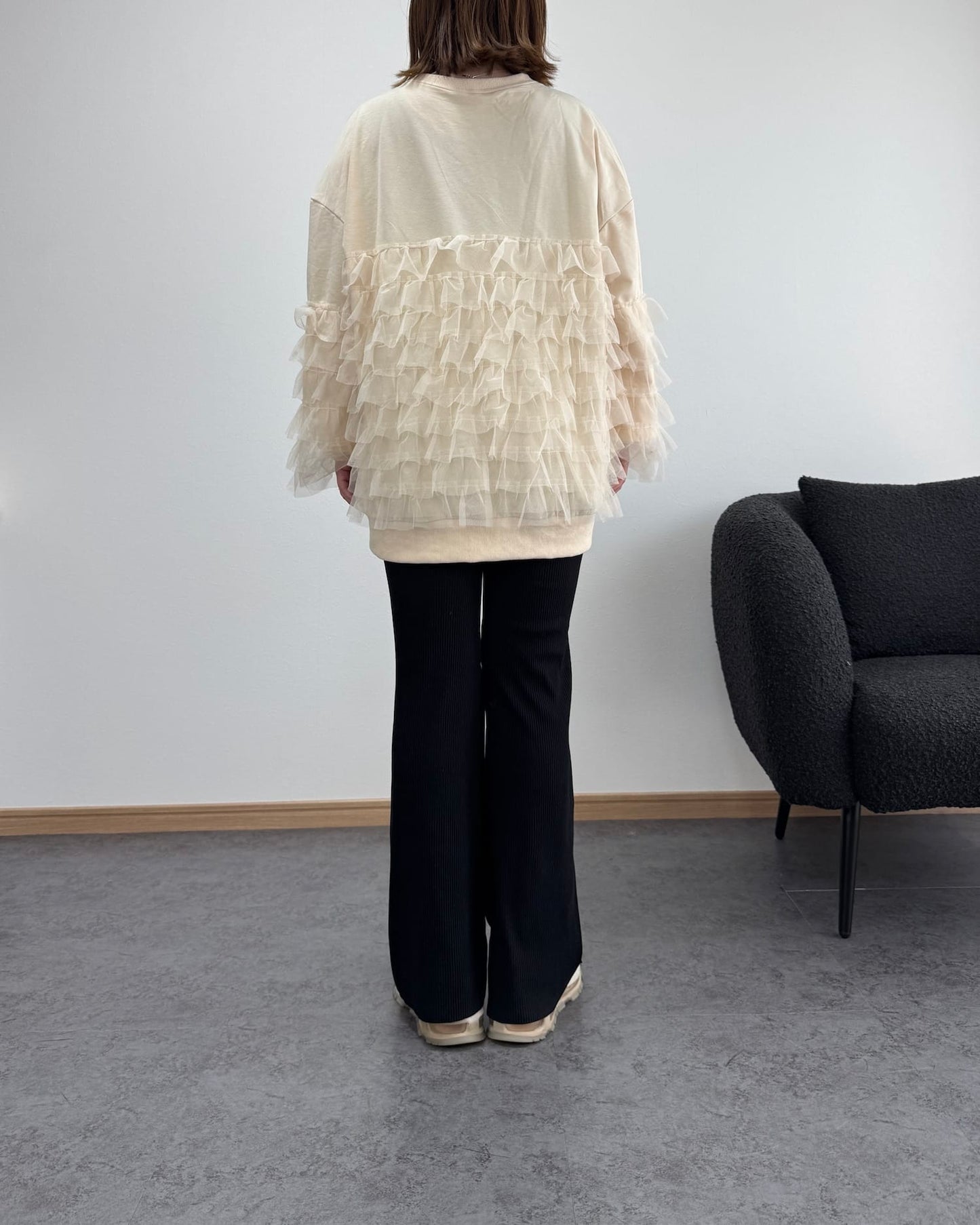 チュールコンビロングトレーナー