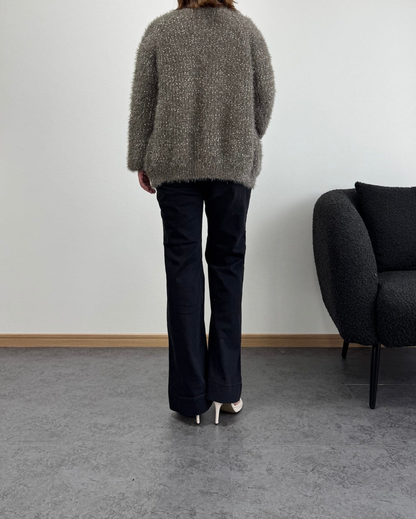 裾切り替えデニム