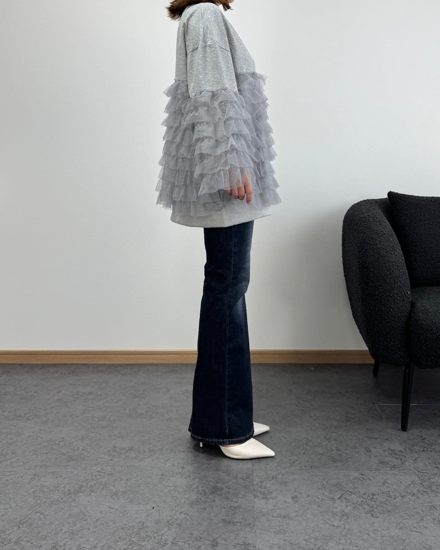 チュールコンビロングトレーナー