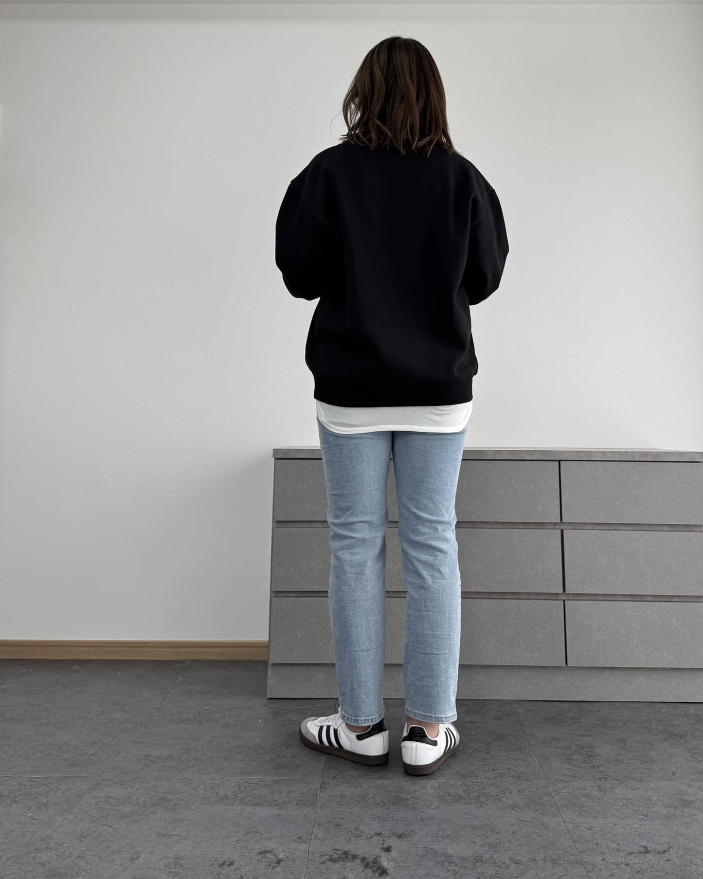 裏起毛Vネックトレーナー