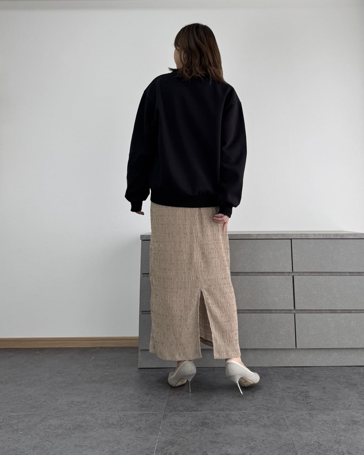 裏起毛Vネックトレーナー