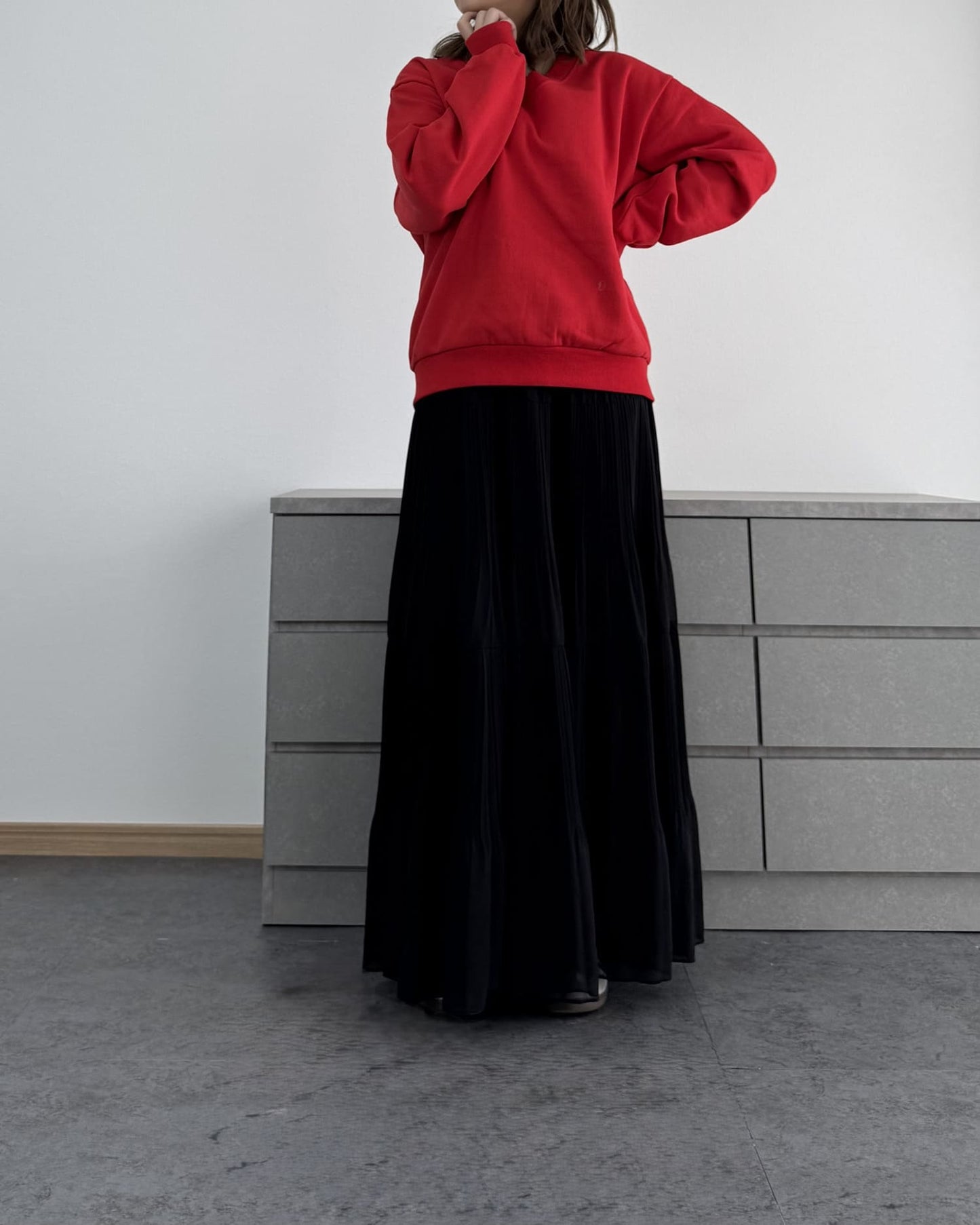 裏起毛Vネックトレーナー