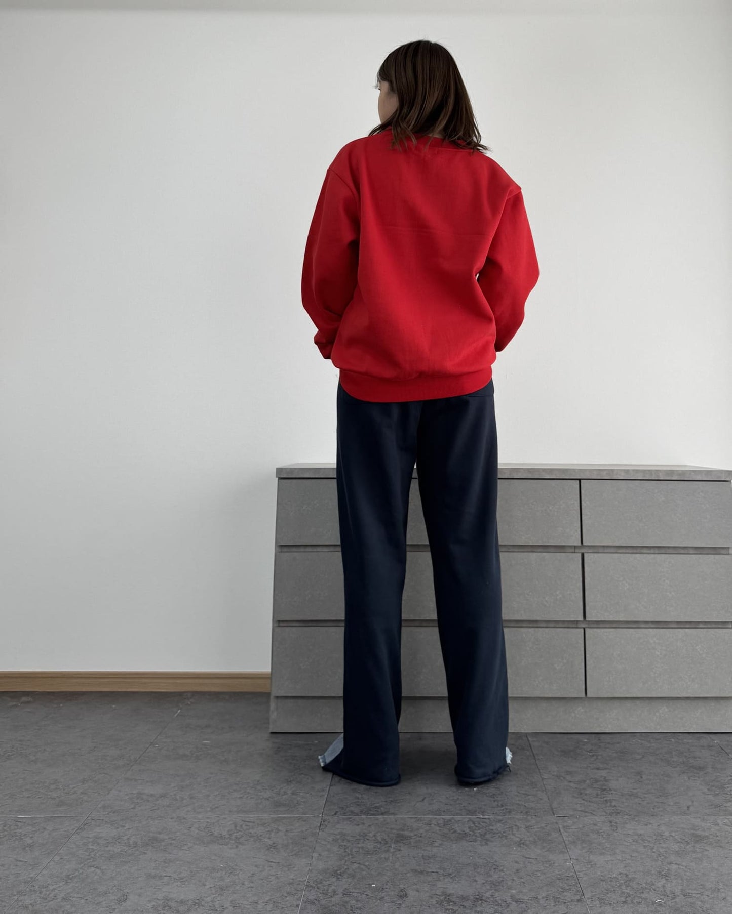 裏起毛Vネックトレーナー