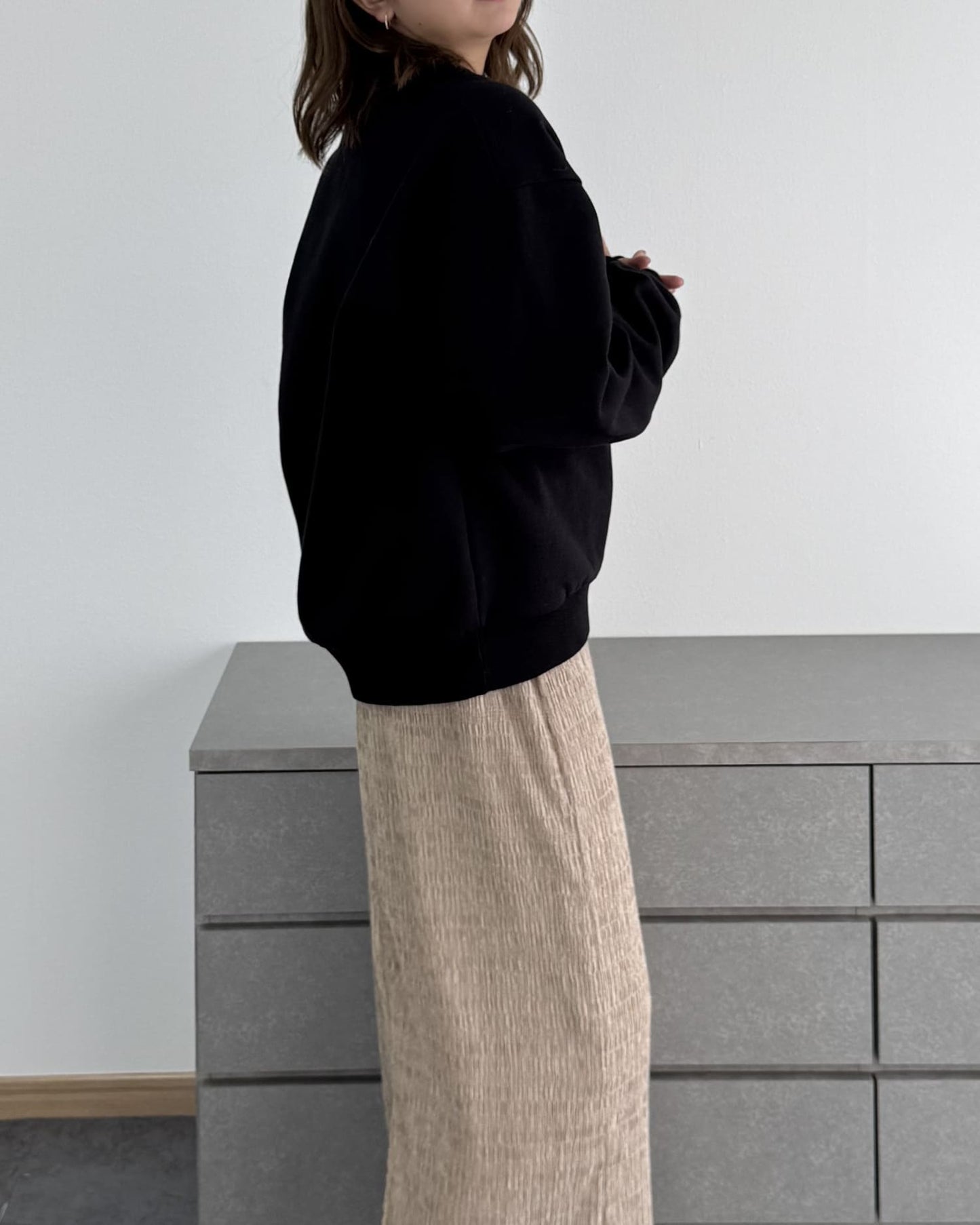 裏起毛Vネックトレーナー