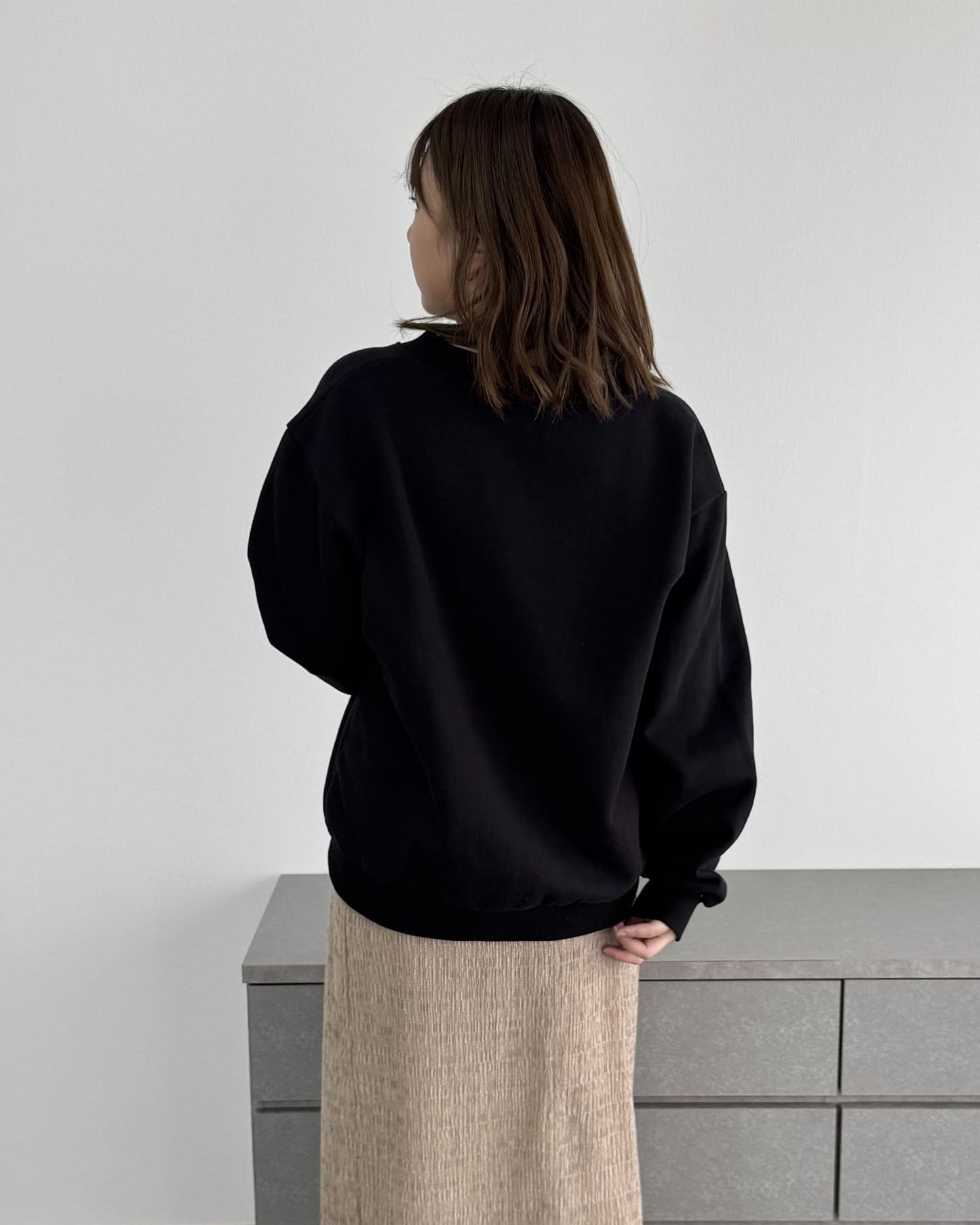 裏起毛Vネックトレーナー