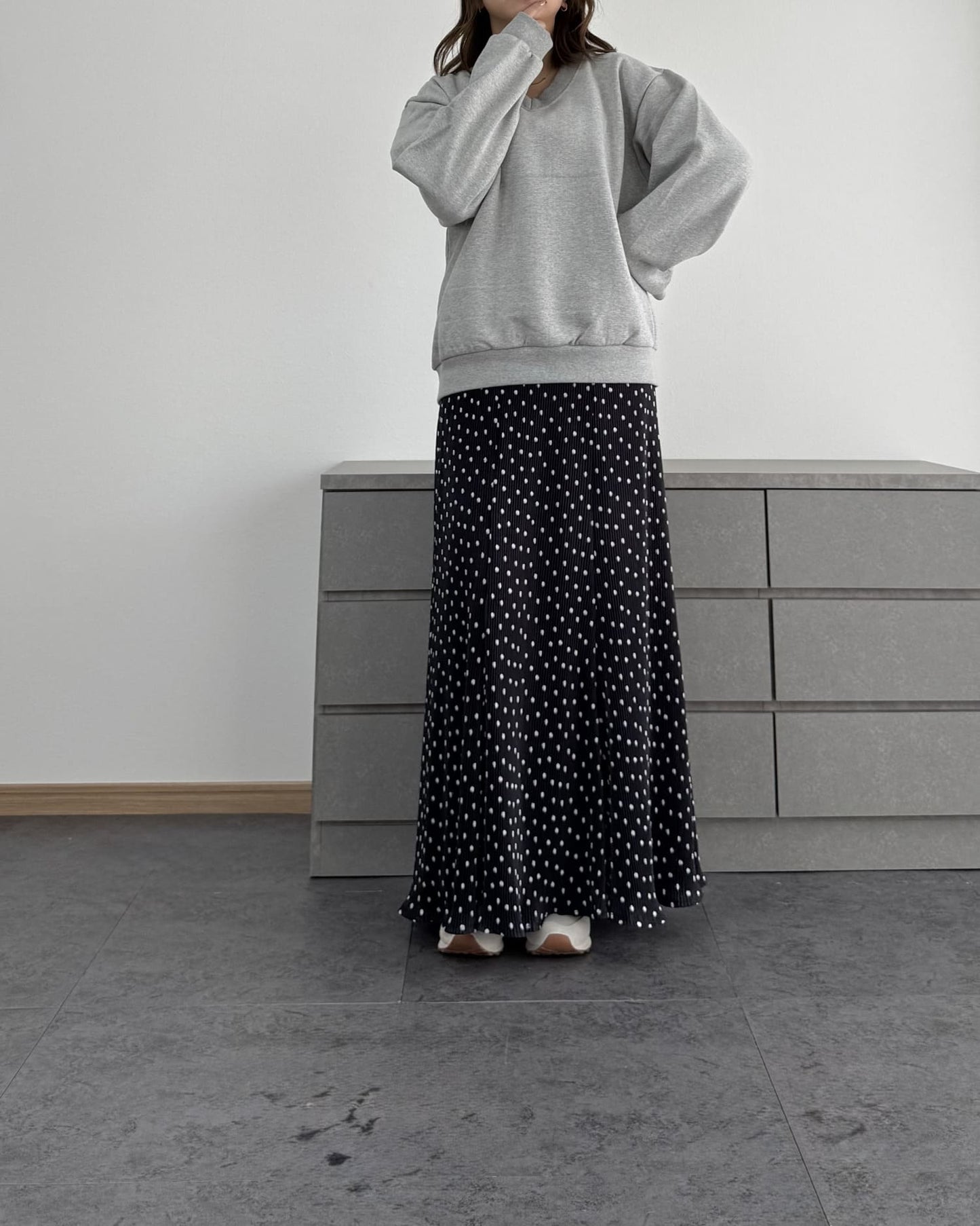 裏起毛Vネックトレーナー