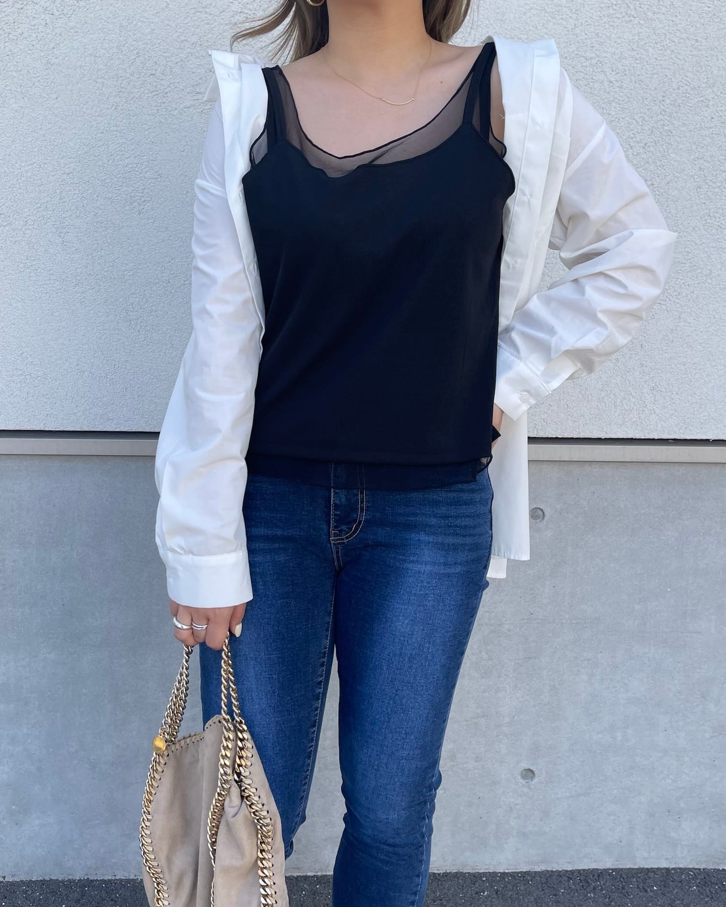 シアーレイヤードキャミソール