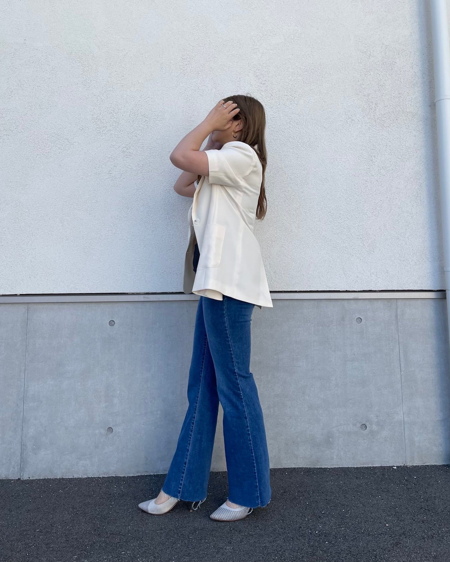 【美シルエット】マルチ半袖ジャケット
