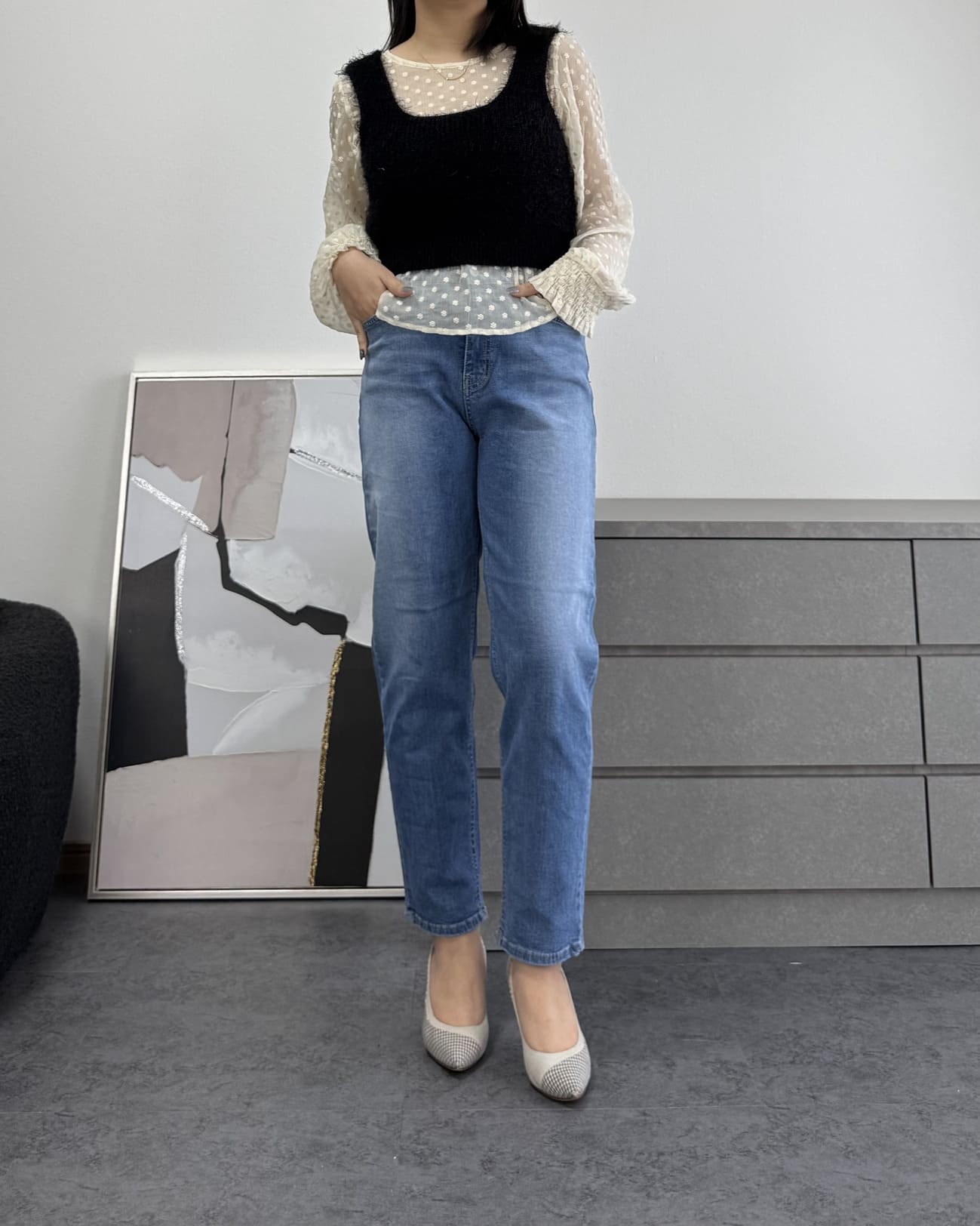 テーパードデニム