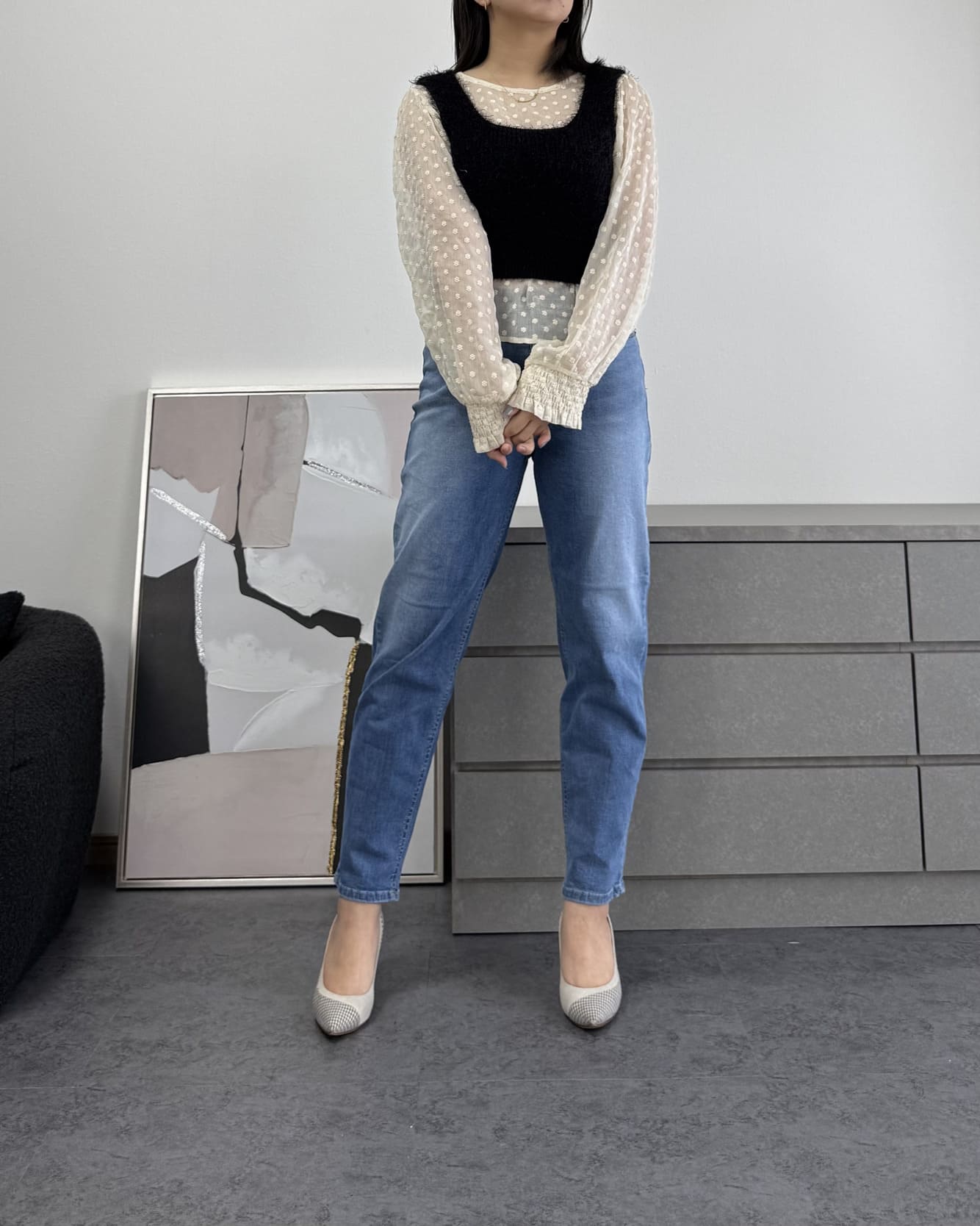 テーパードデニム