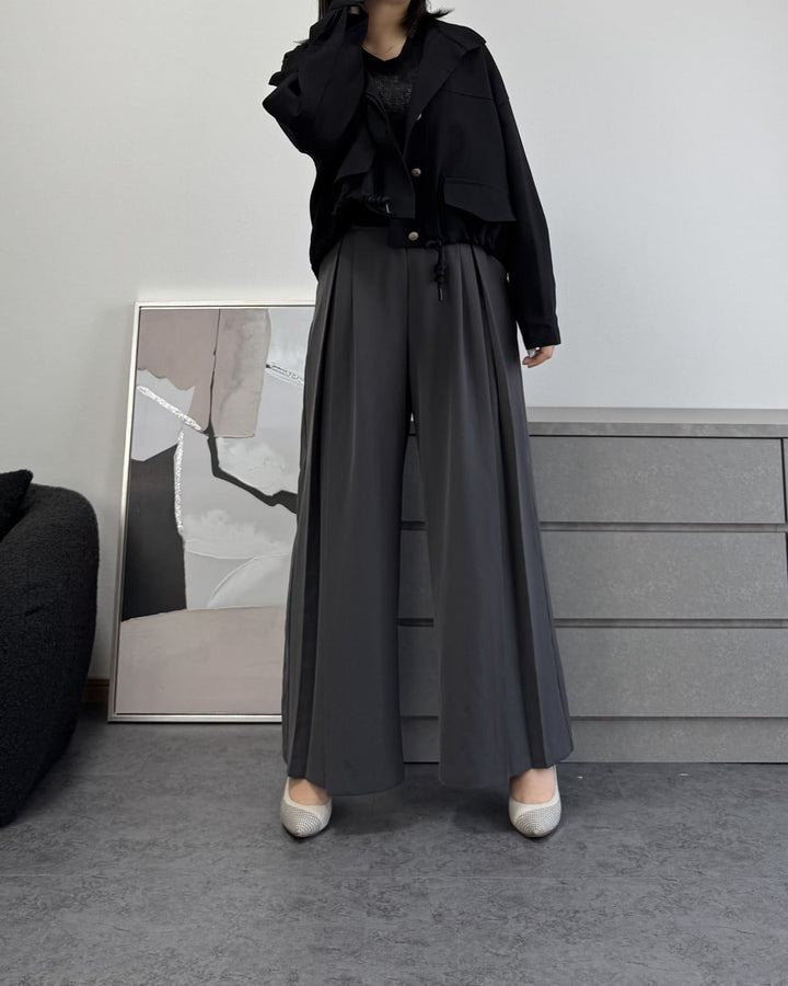 ドロップショルダーショートブルゾン