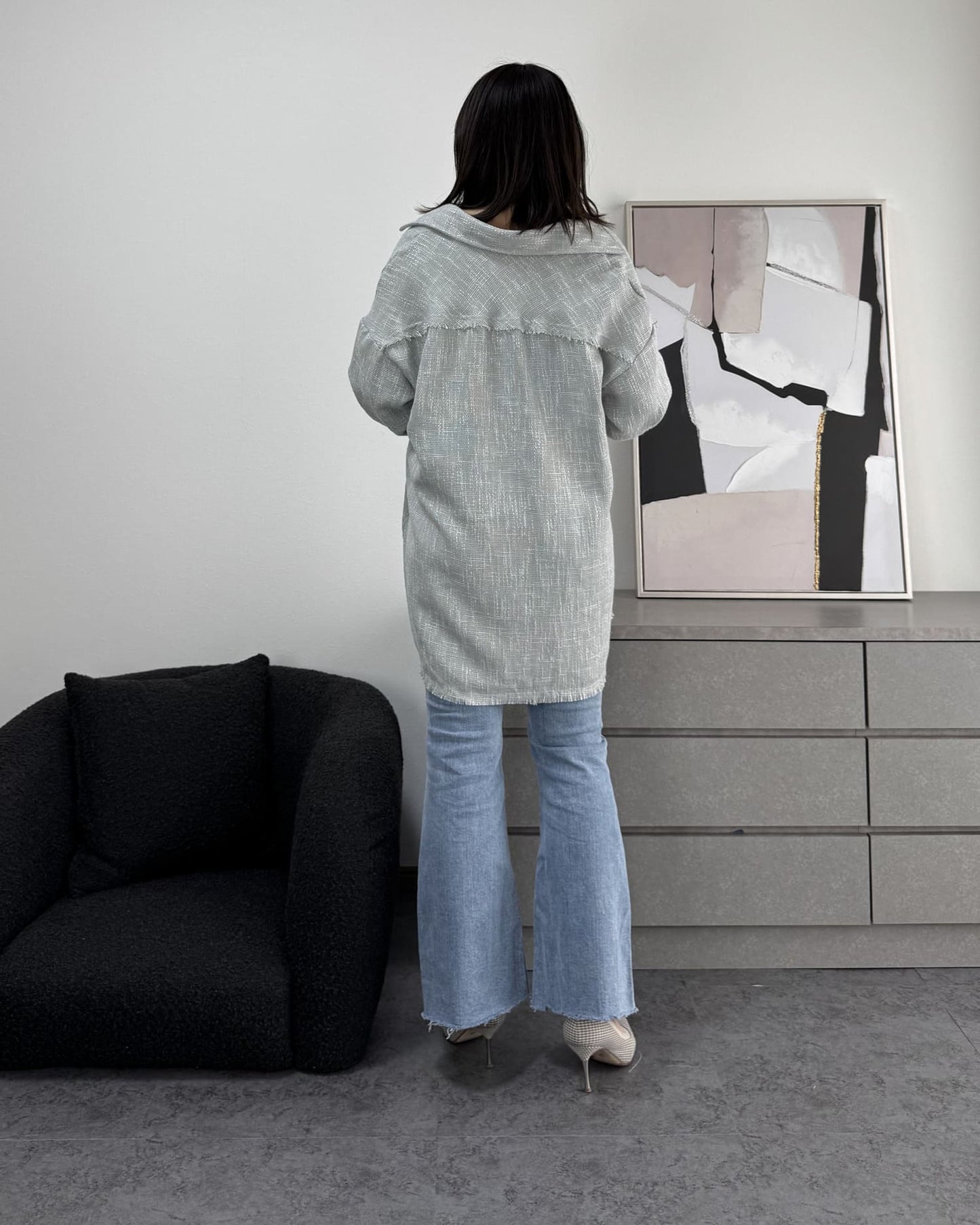 カットオフフレアライトデニム