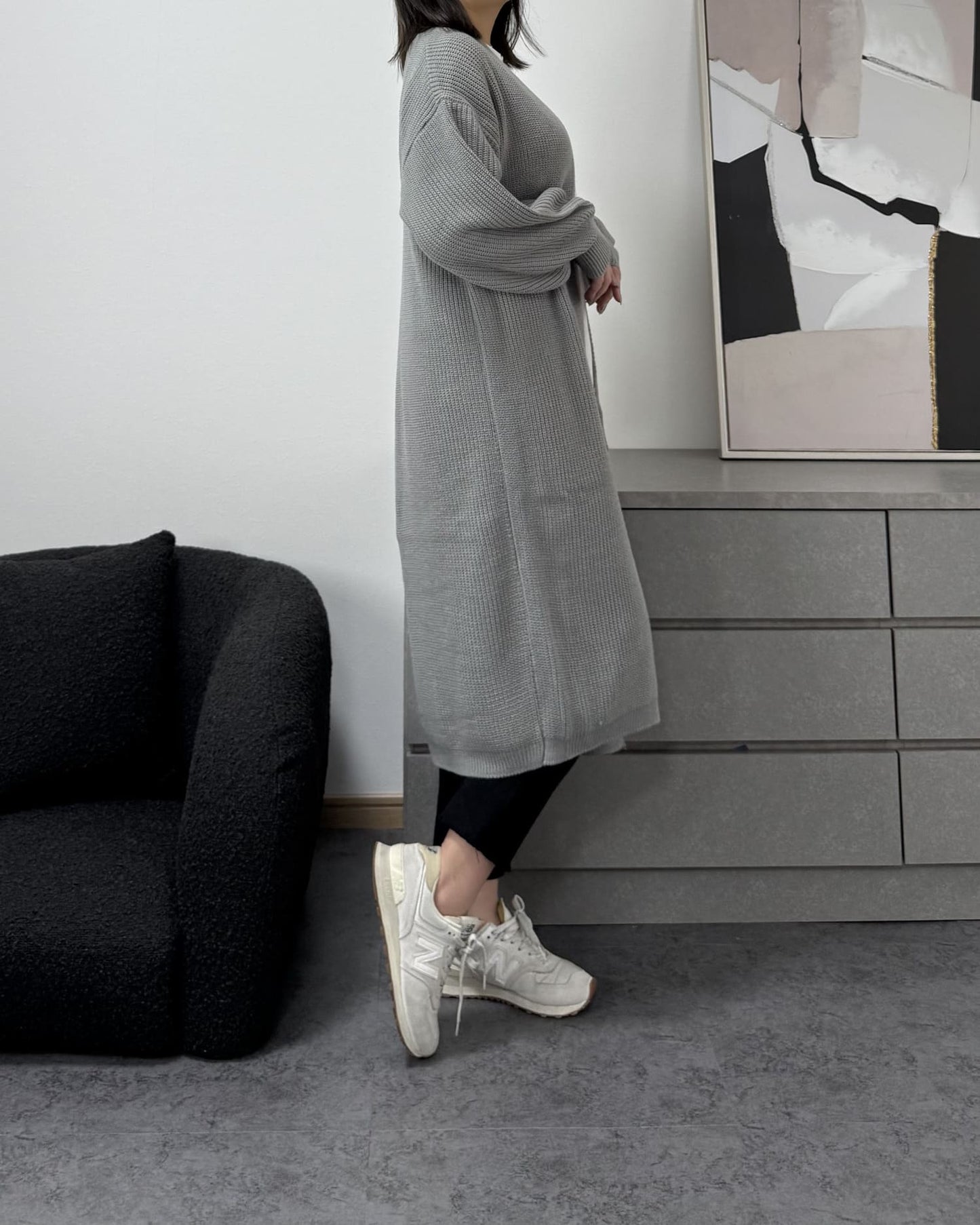 スプリングニットロングカーディガン