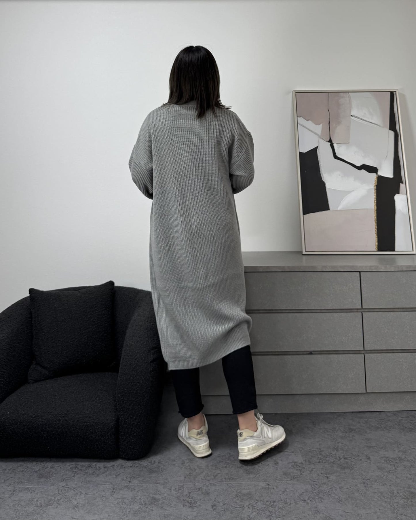 スプリングニットロングカーディガン