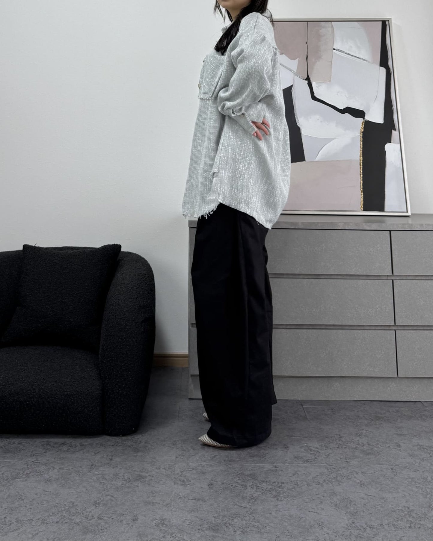 ボリュームワイドコットンパンツ