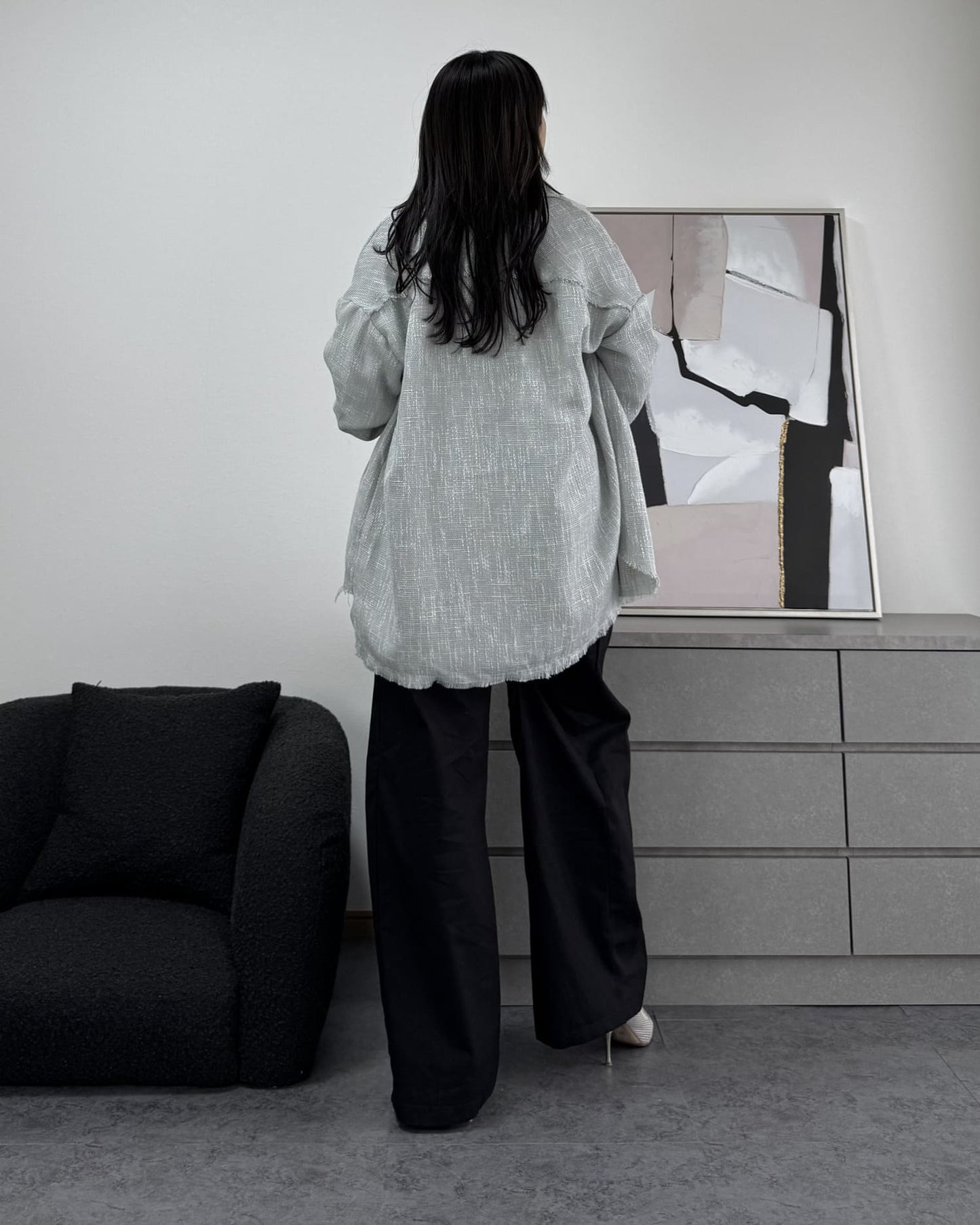 ボリュームワイドコットンパンツ