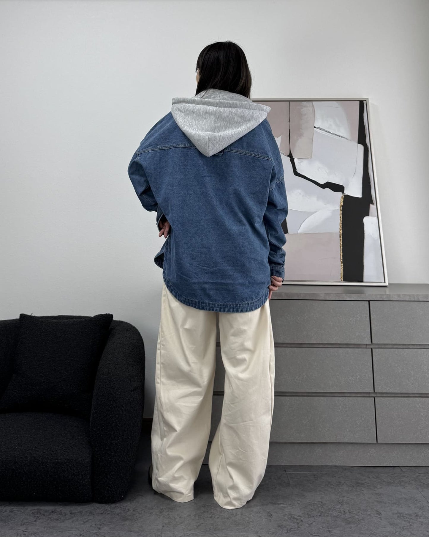 ボリュームワイドコットンパンツ