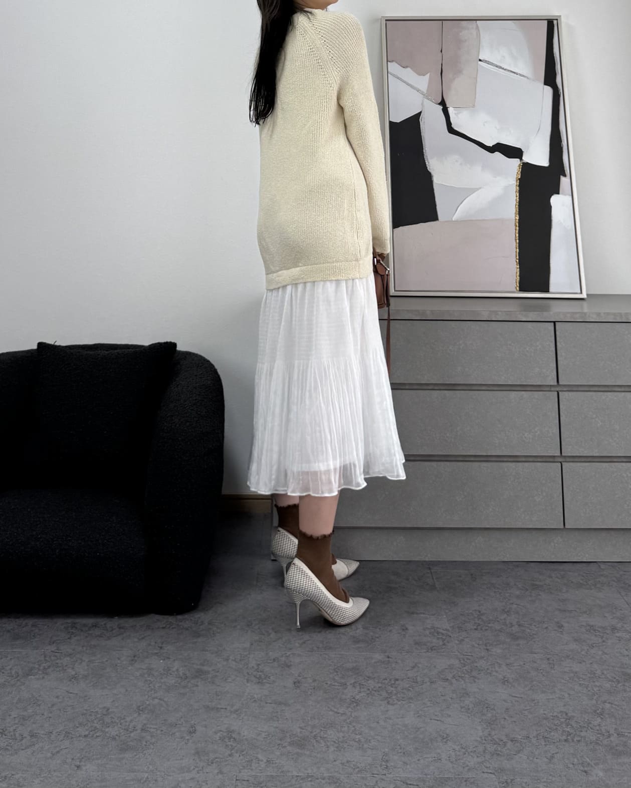 シフォンドッキングワンピース
