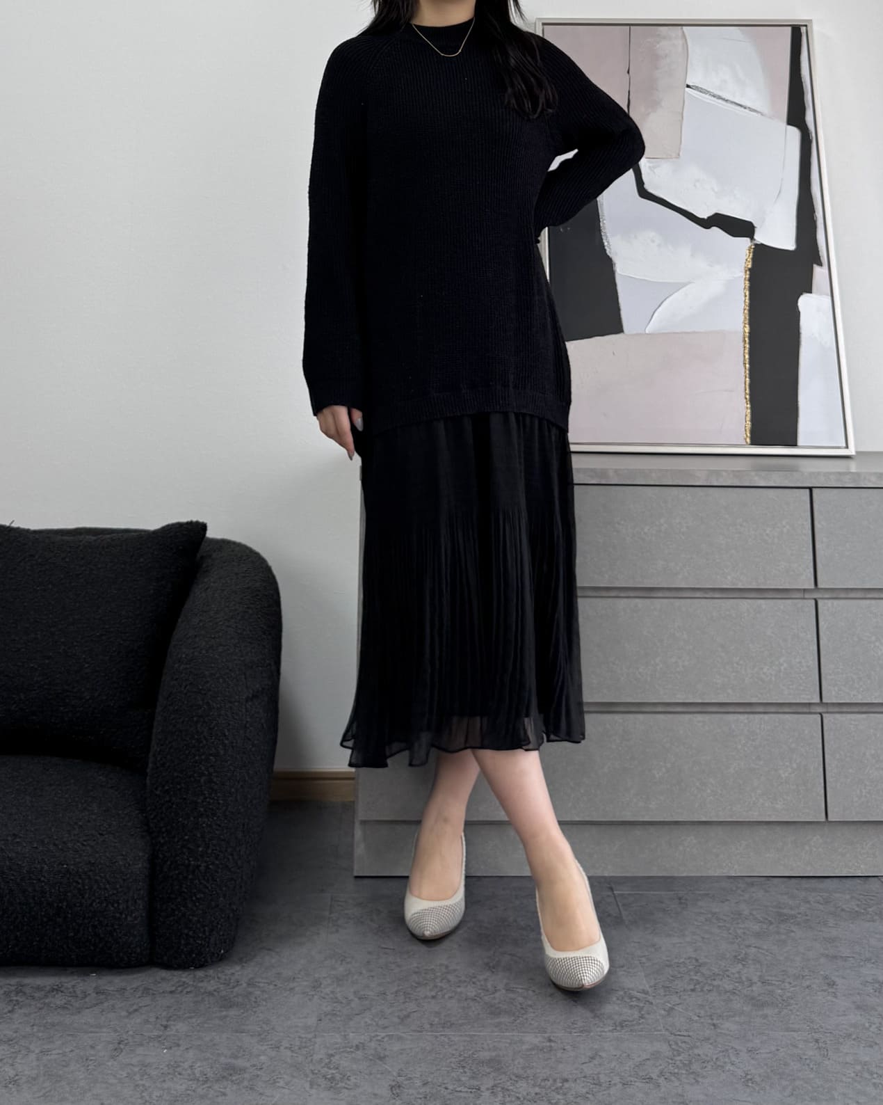 シフォンドッキングワンピース