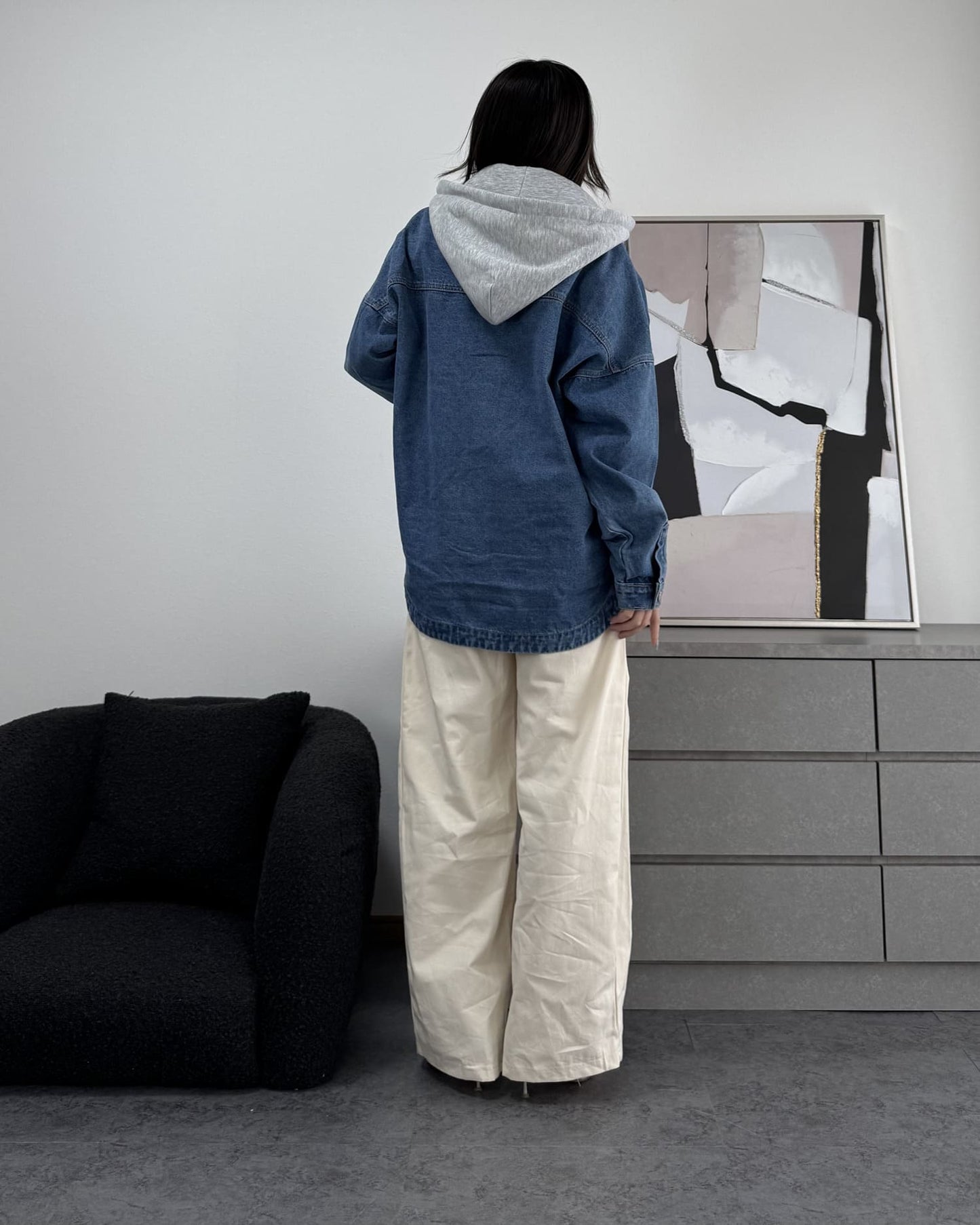 ボリュームワイドコットンパンツ