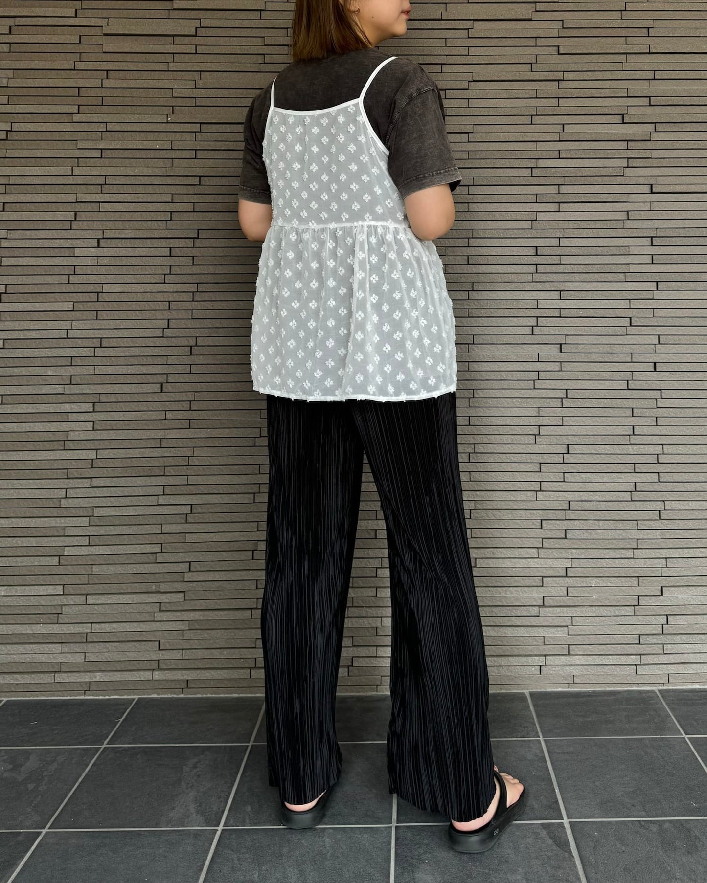 サマープリーツパンツ