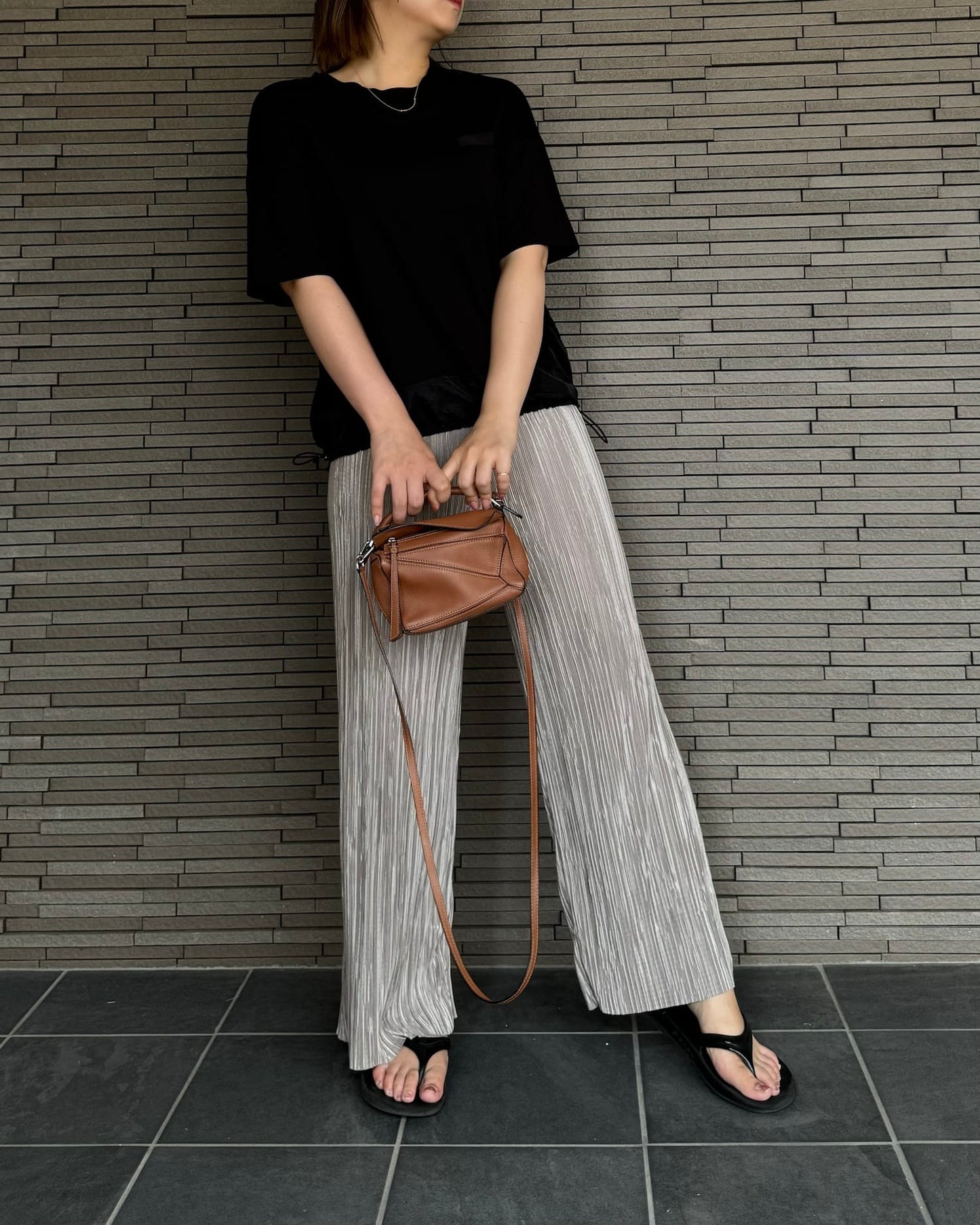 サマープリーツパンツ