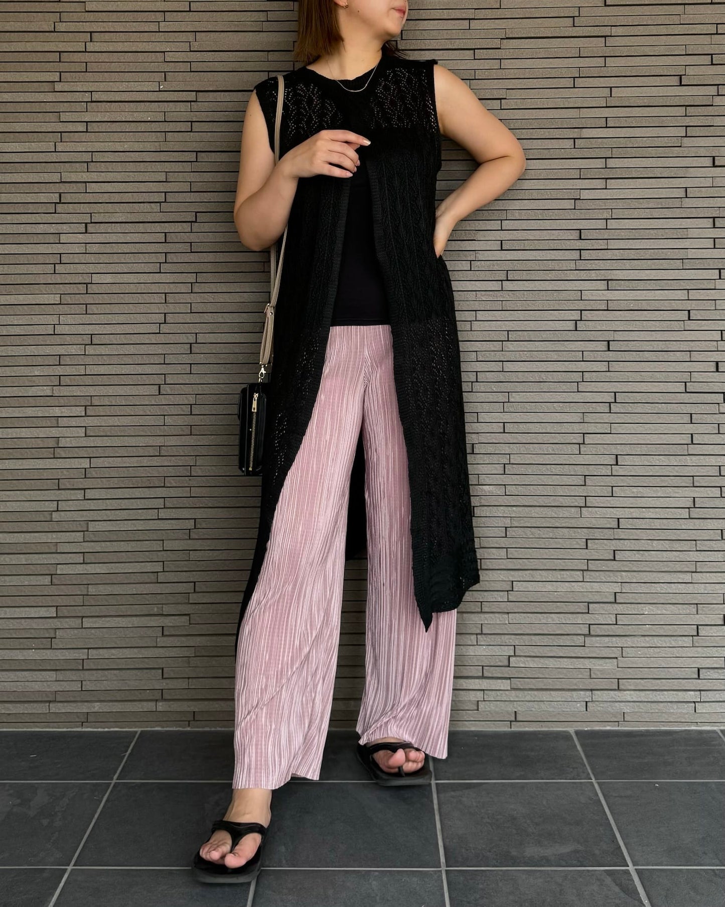 サマープリーツパンツ