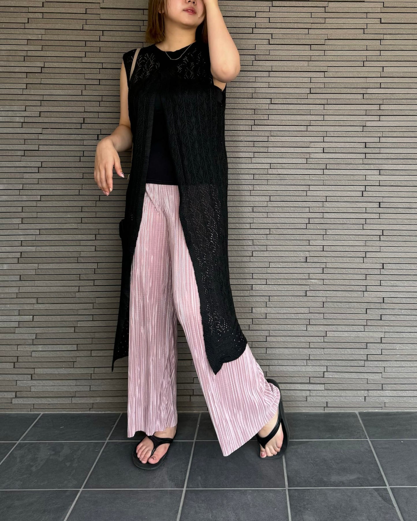 サマープリーツパンツ