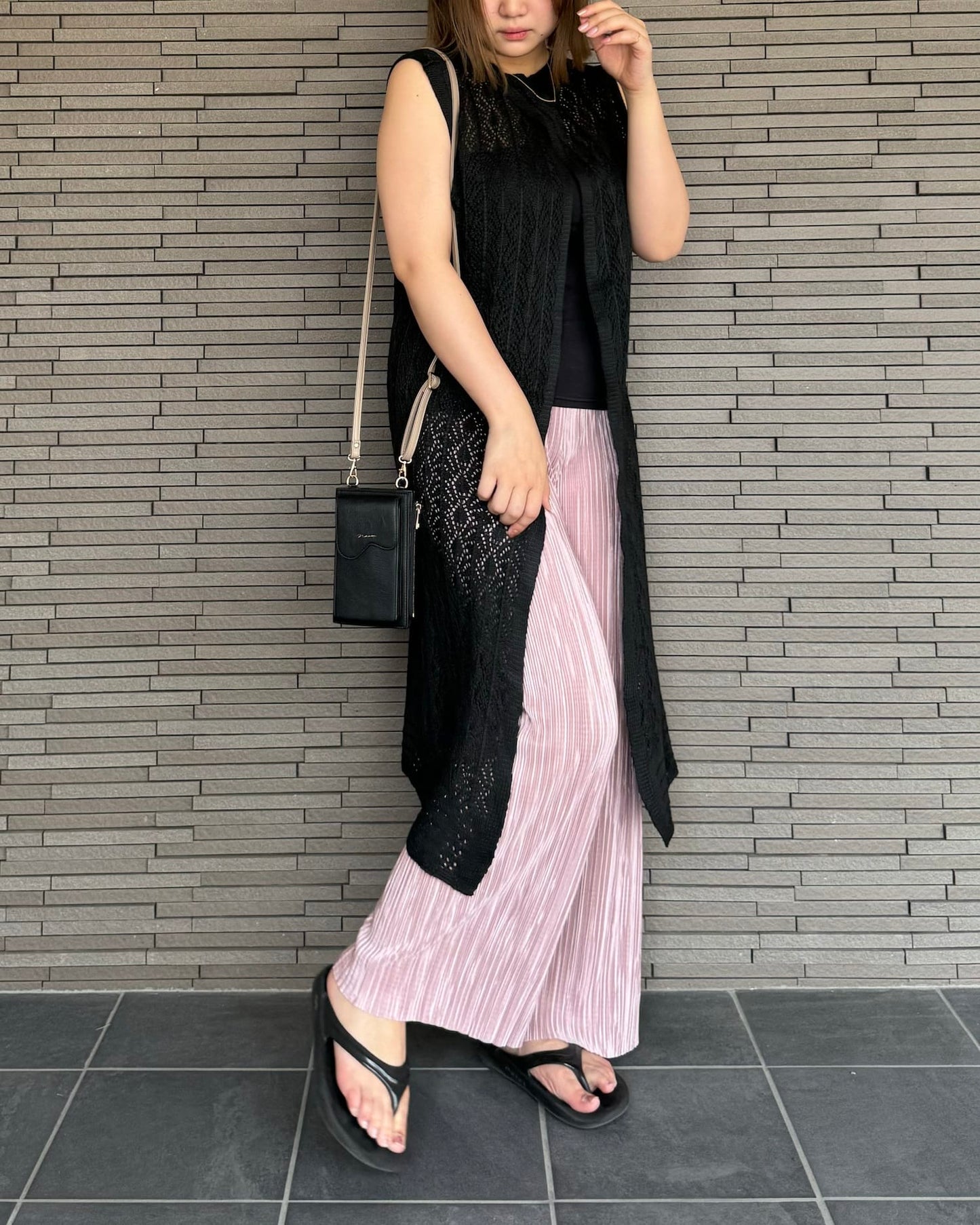 サマープリーツパンツ