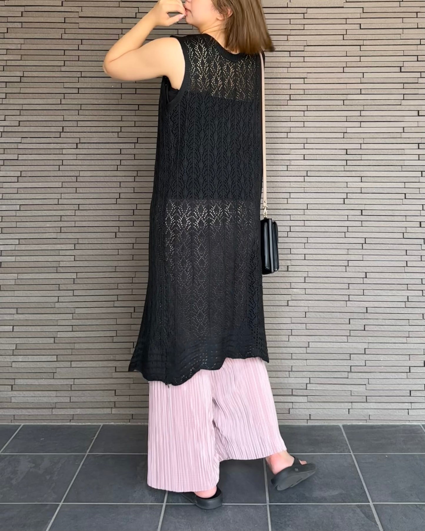 サマープリーツパンツ