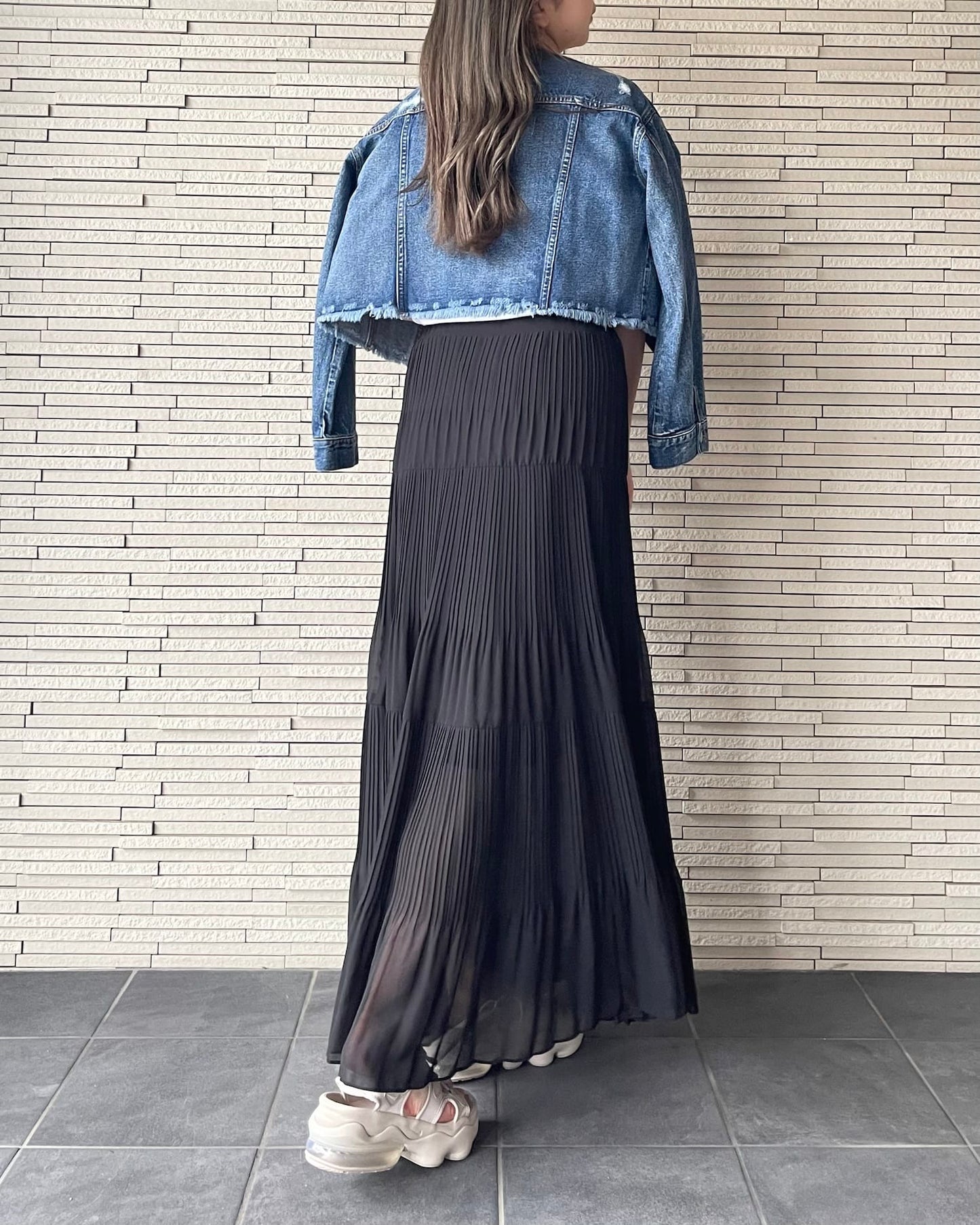 ロングシフォンスカート