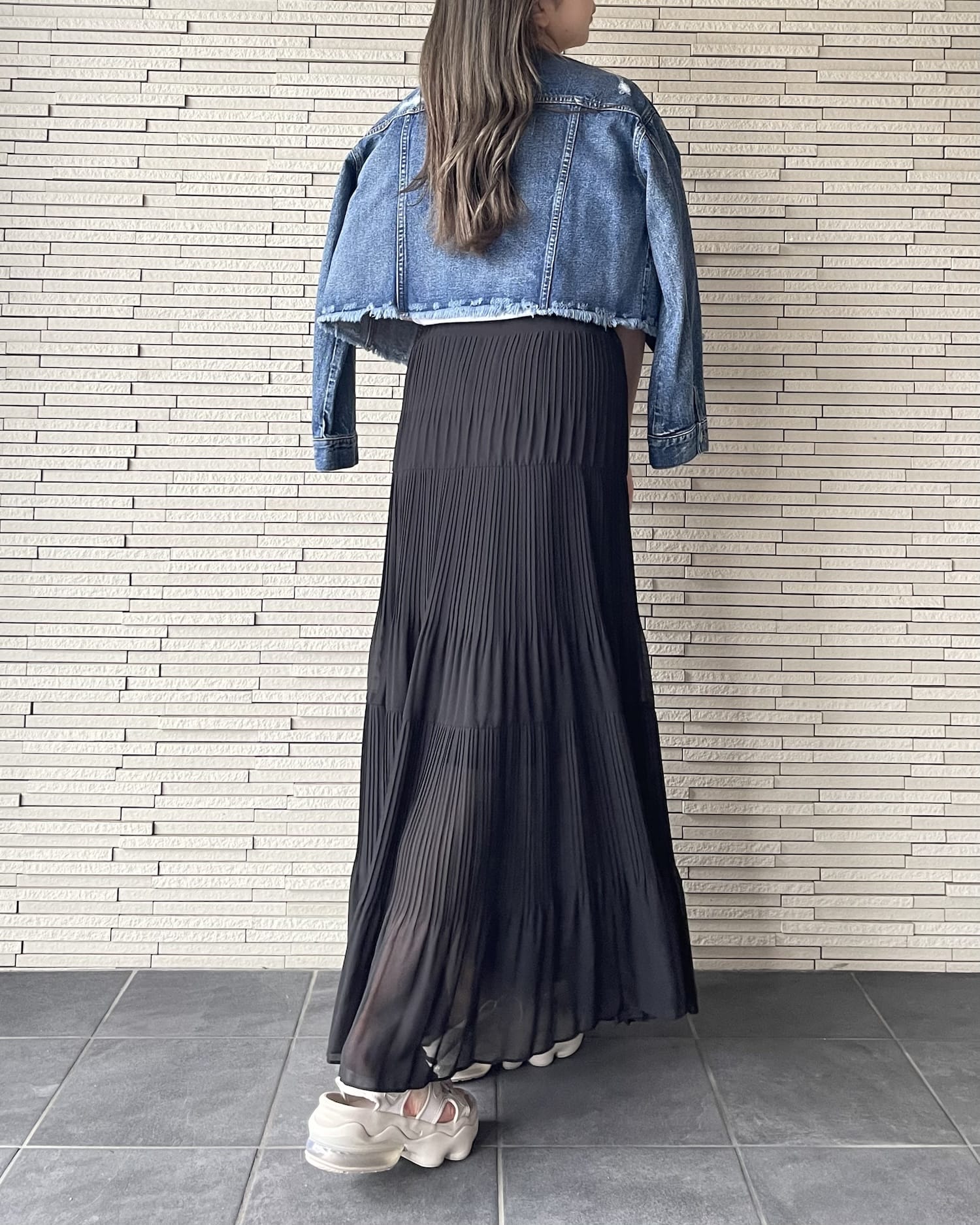 ロングシフォンスカート