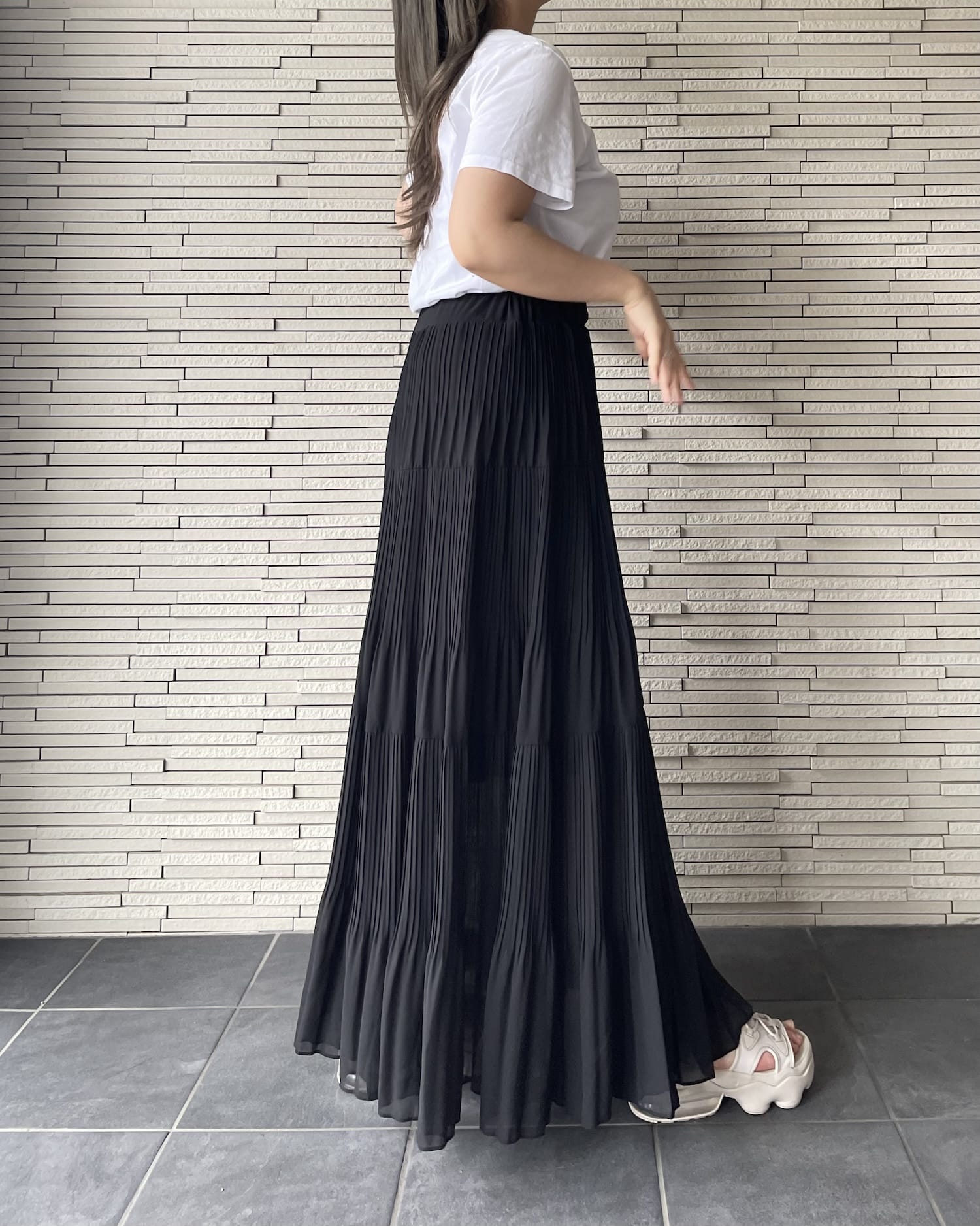 ロングシフォンスカート